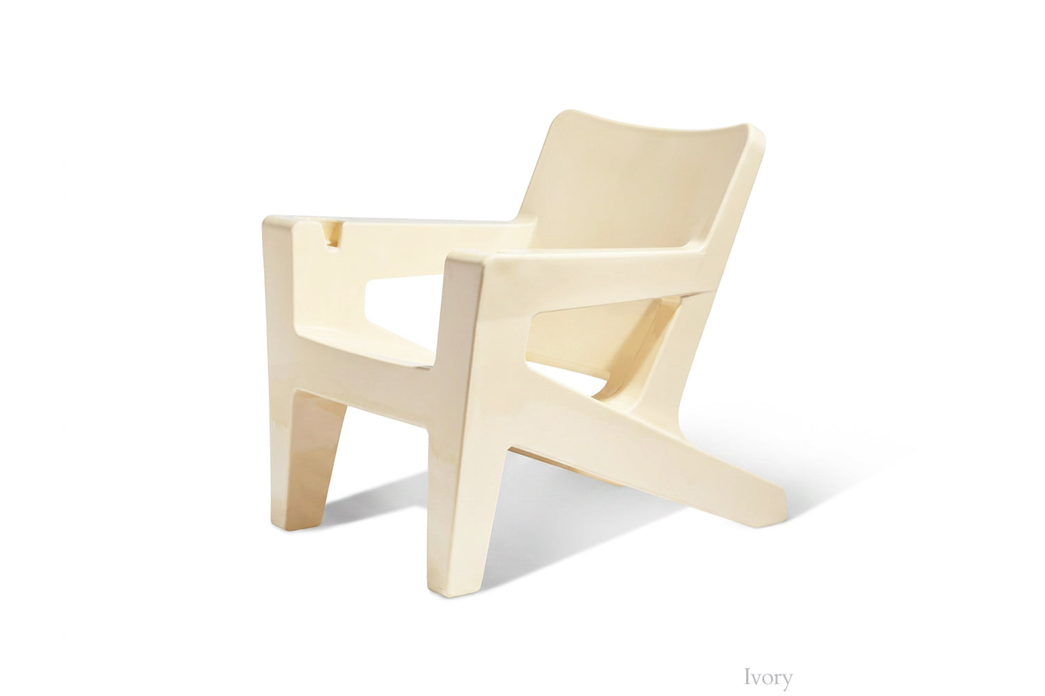 Bask Modern Adirondack Lounge Chair – Outdoor Resin Patio Chair