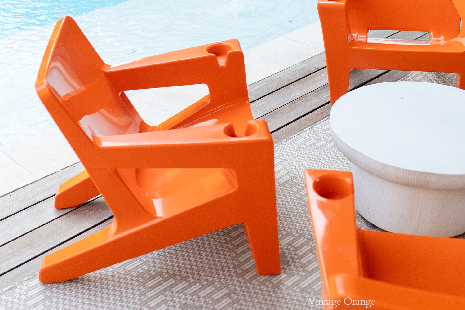 Bask Modern Adirondack Lounge Chair – Outdoor Resin Patio Chair