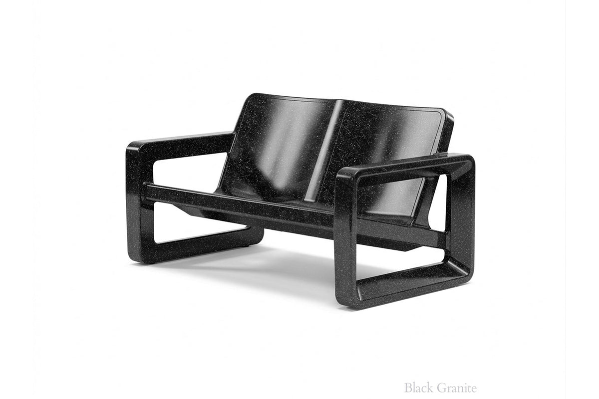 Deck Outdoor Loveseat – Modern Resin Patio 2-Seater