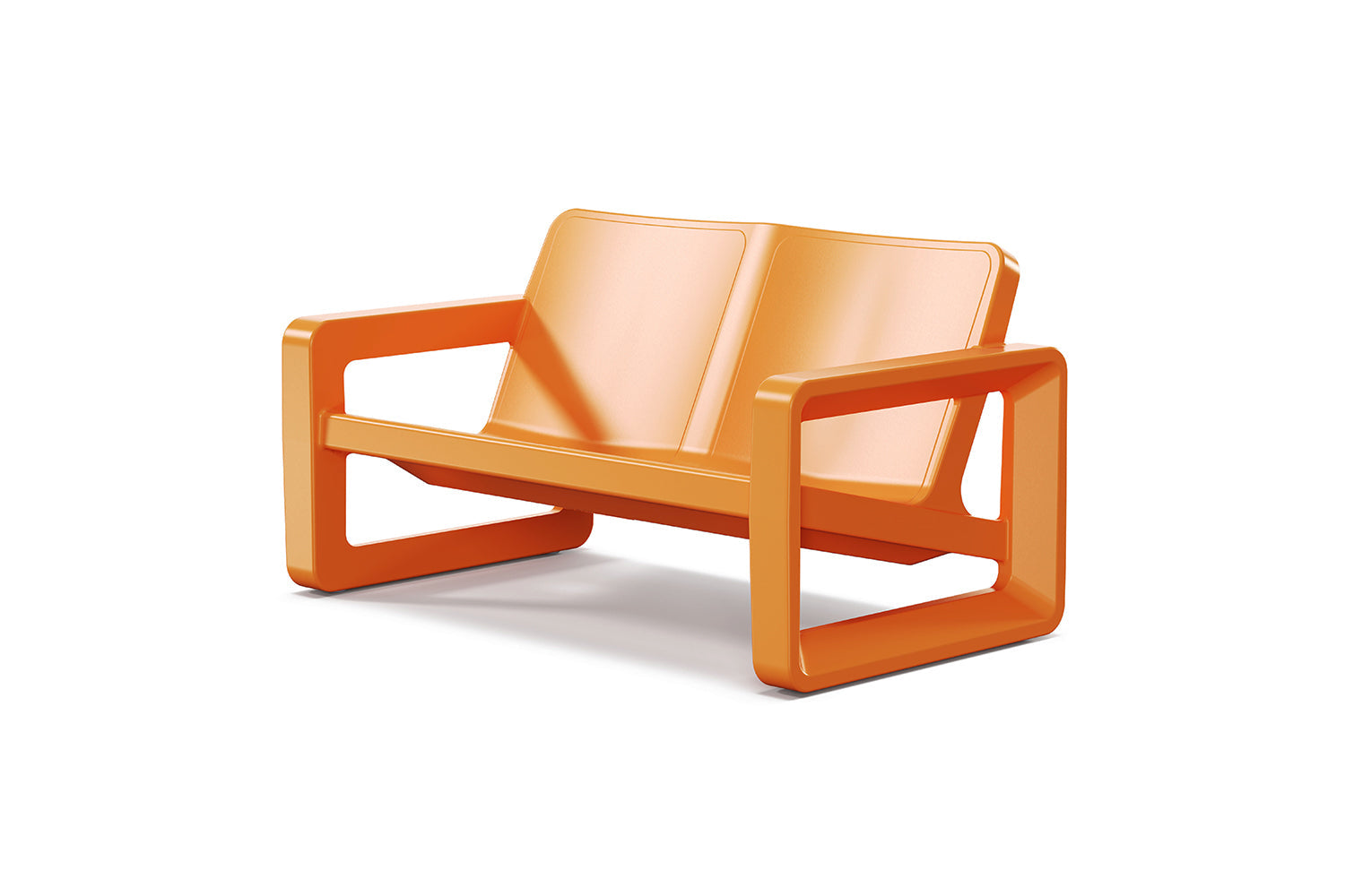 Deck Outdoor Loveseat – Modern Resin Patio 2-Seater