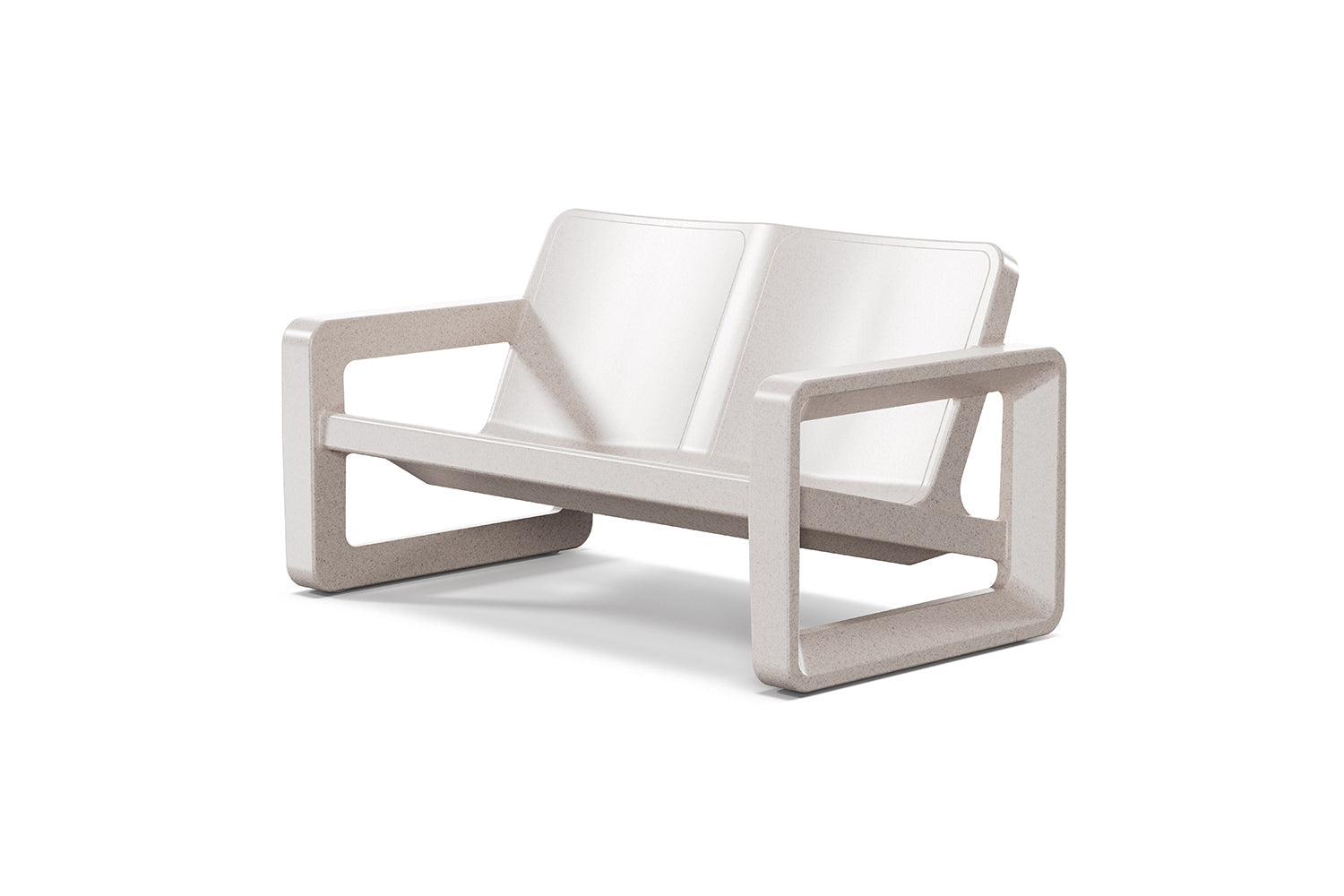 Deck Outdoor Loveseat – Modern Resin Patio 2-Seater