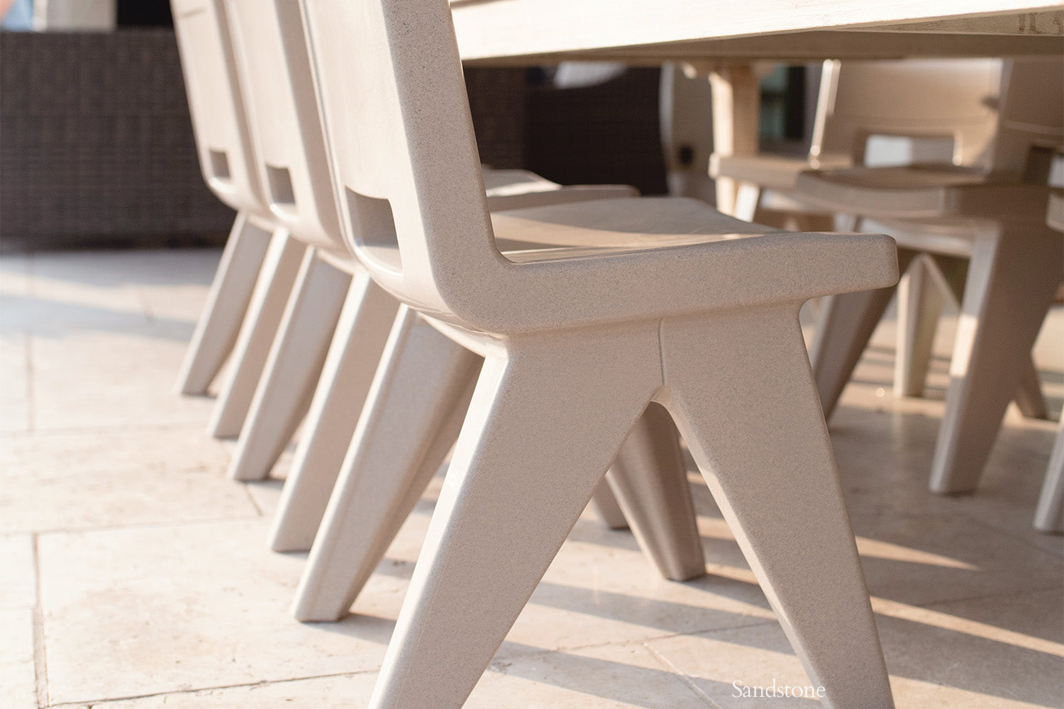 Fresco Modern Outdoor Dining Chair – Marine-Grade Polyethylene Patio Chair
