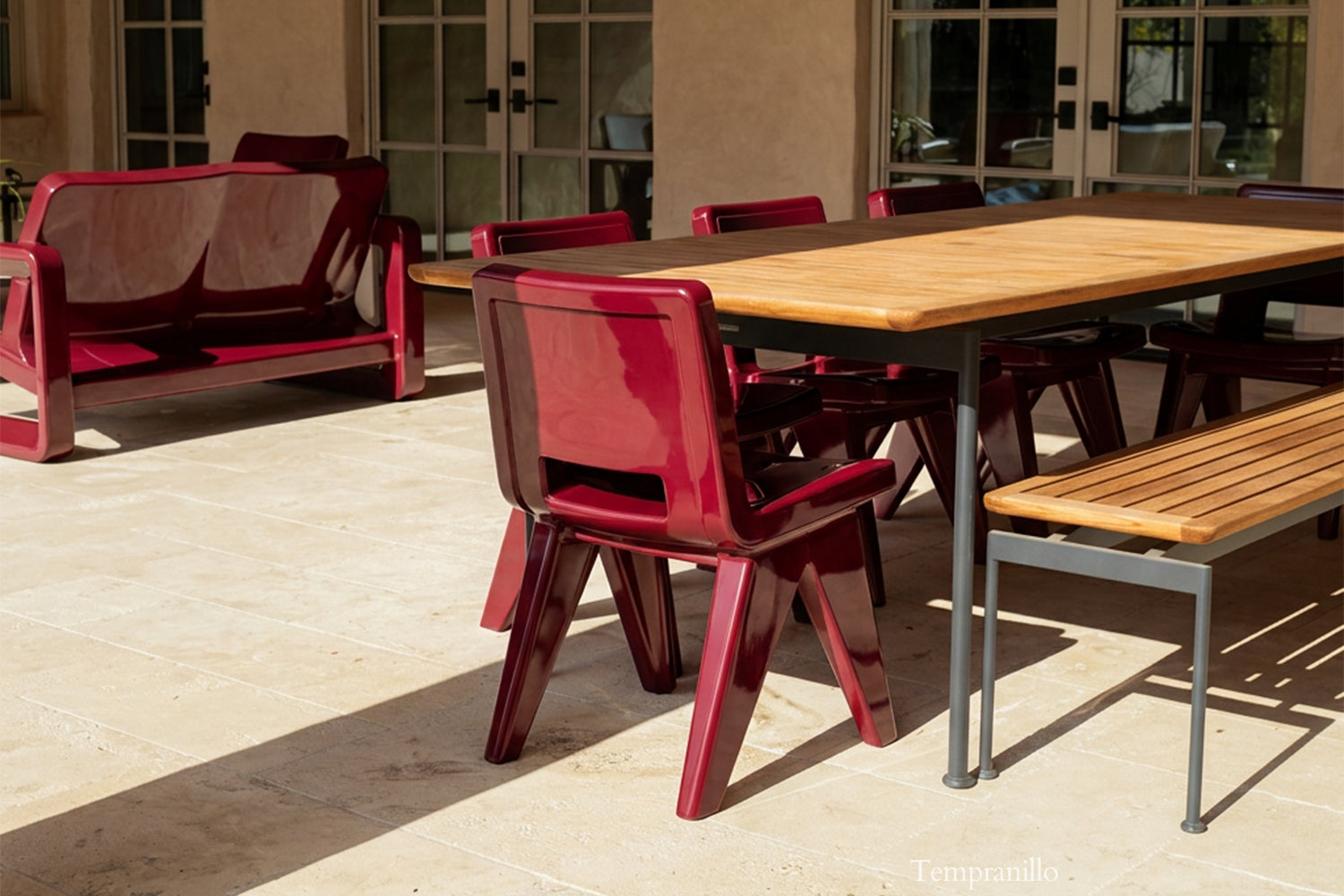 Fresco Modern Outdoor Dining Chair – Marine-Grade Polyethylene Patio Chair