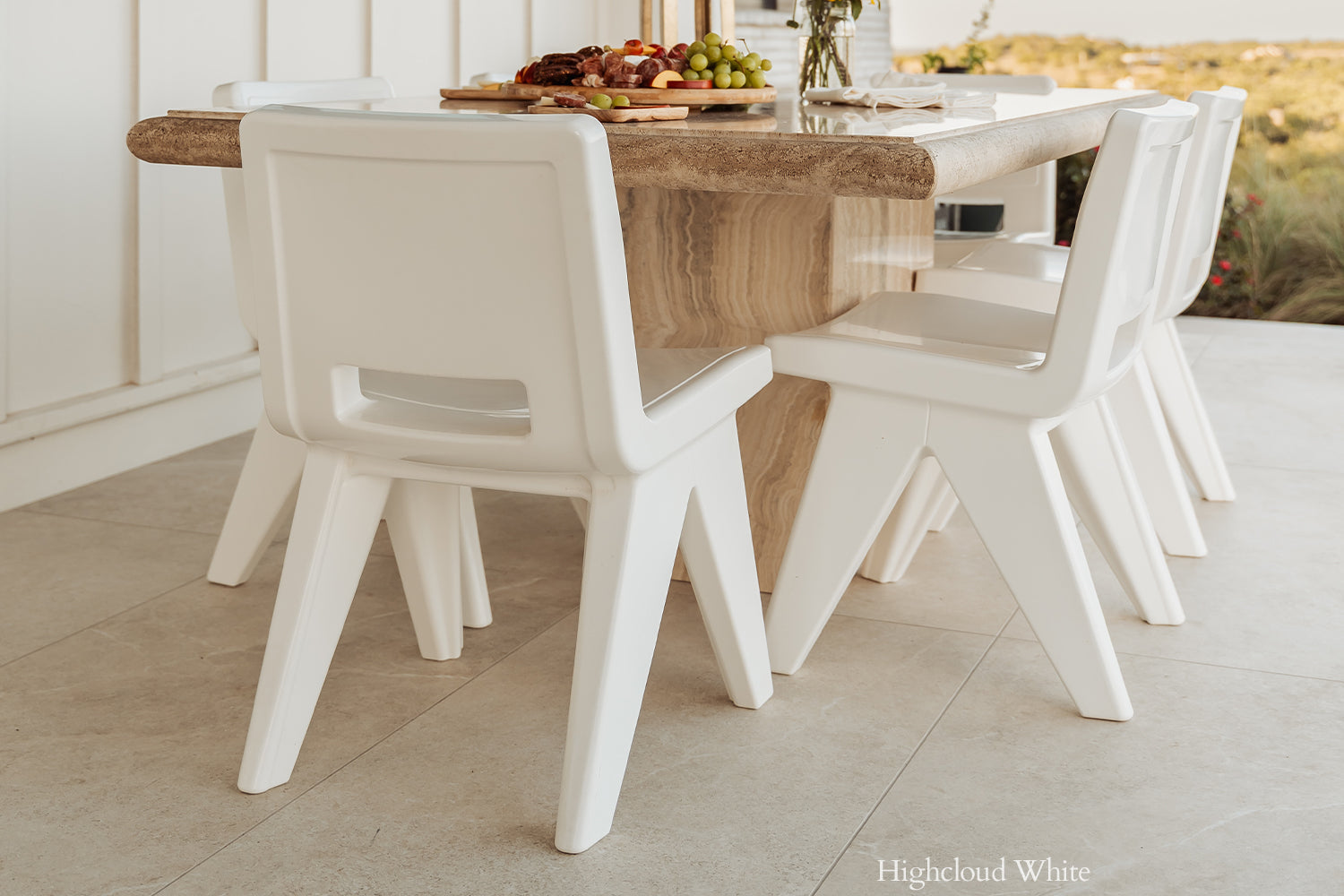 Fresco Modern Outdoor Dining Chair – Marine-Grade Polyethylene Patio Chair