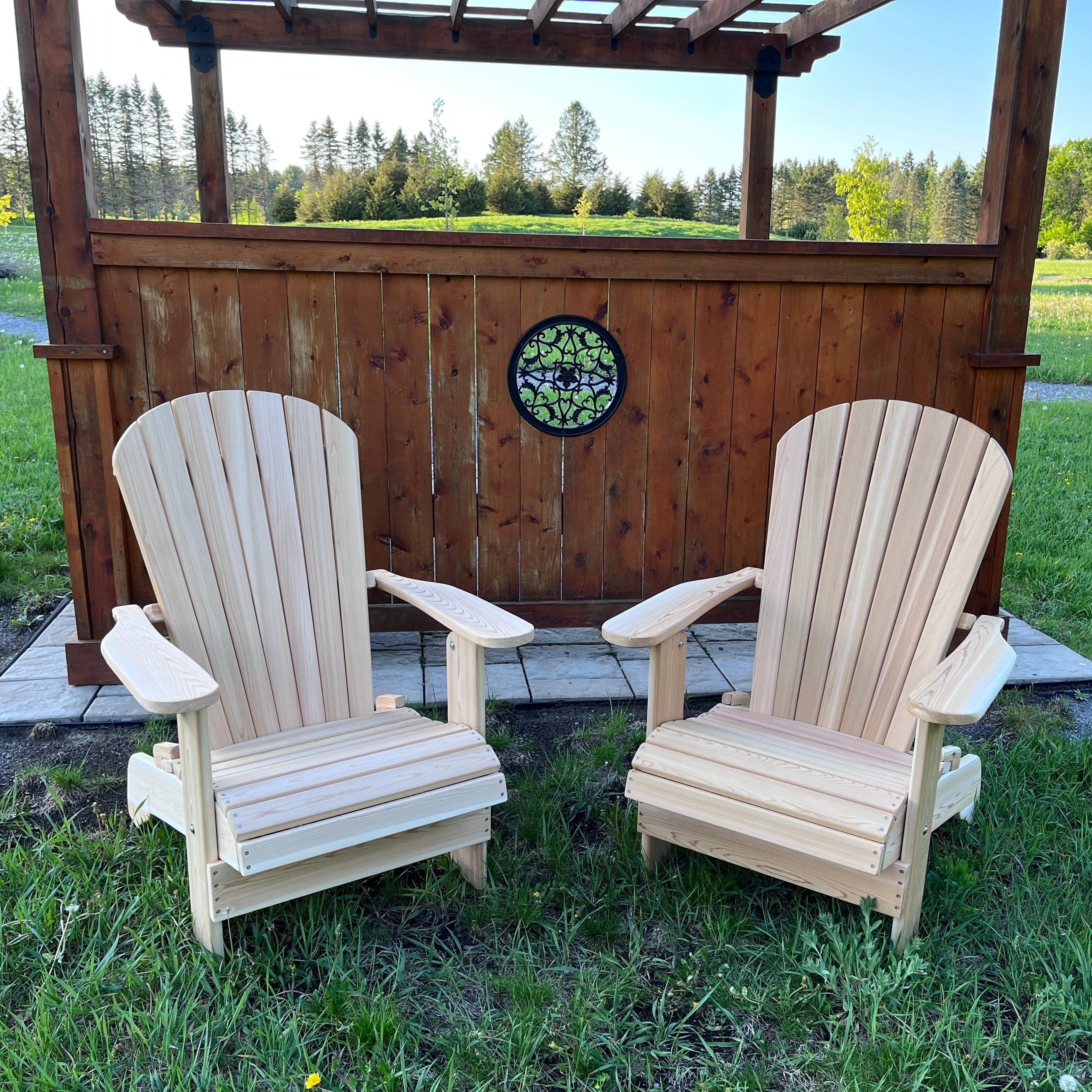 Wooden Royal Upright Adirondack Chair, easiest to get in and out of, partial kit(Large)