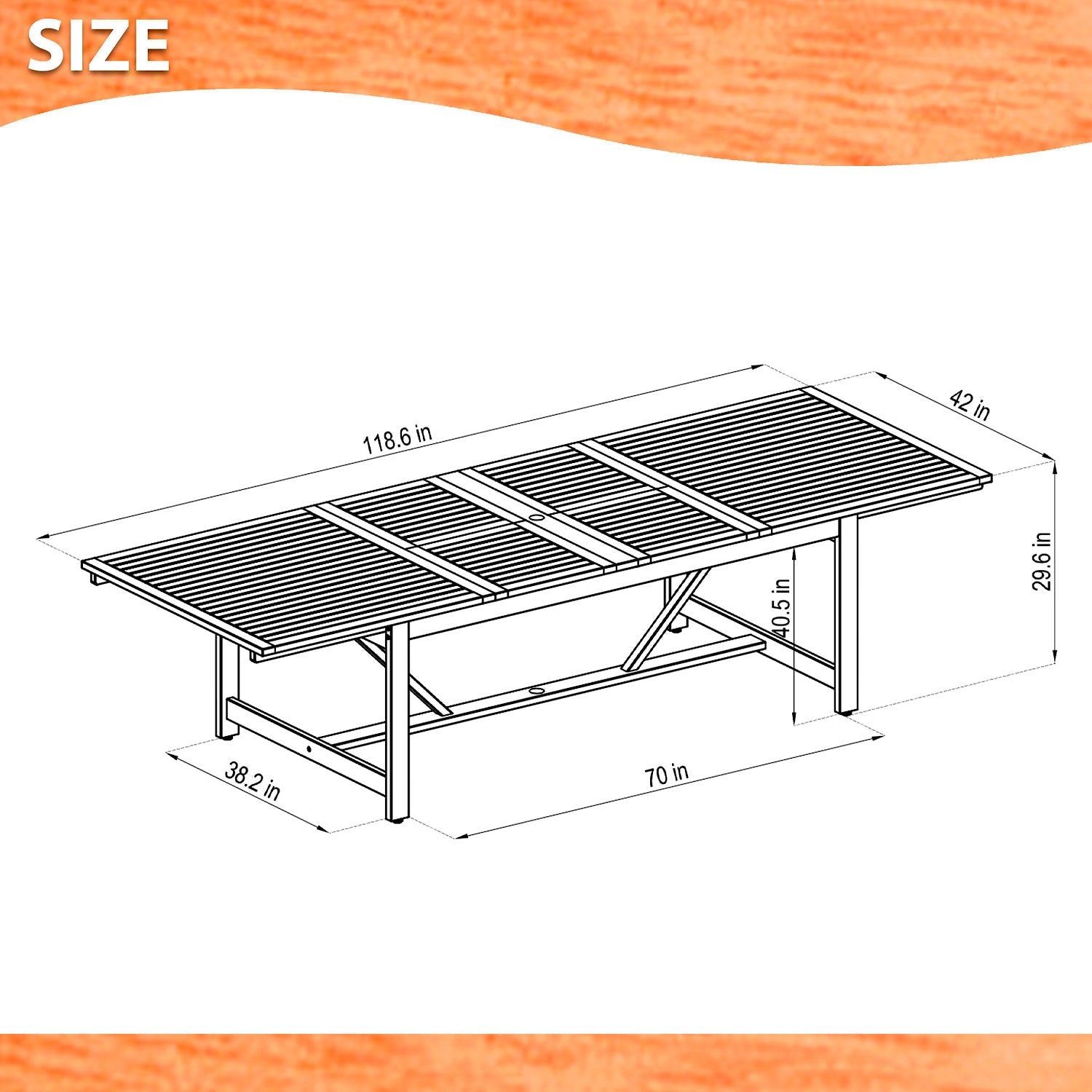 Leyland 9-Piece Weather-Resistant FSC Wood Outdoor Dining Set – Grey