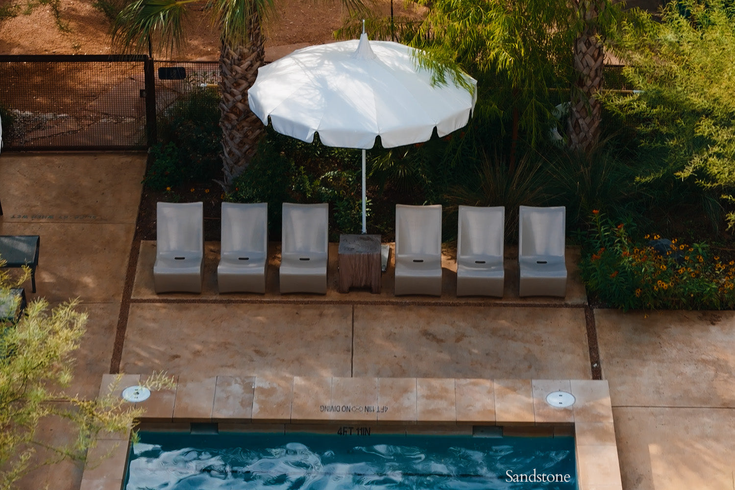 Loop Modern Outdoor Lounge Chair – In-Pool & Patio Tanning Ledge Chair