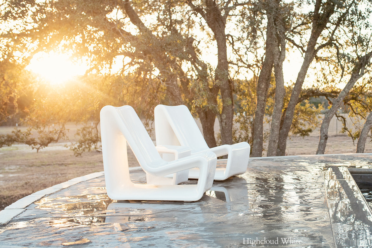 Loop Modern Outdoor Lounge Chair – In-Pool & Patio Tanning Ledge Chair