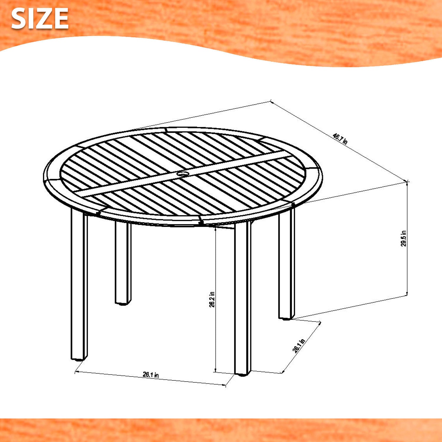 Oldbury FSC Eucalyptus Round Outdoor Dining Set – Table & 4 Chamonix Carver Armchairs