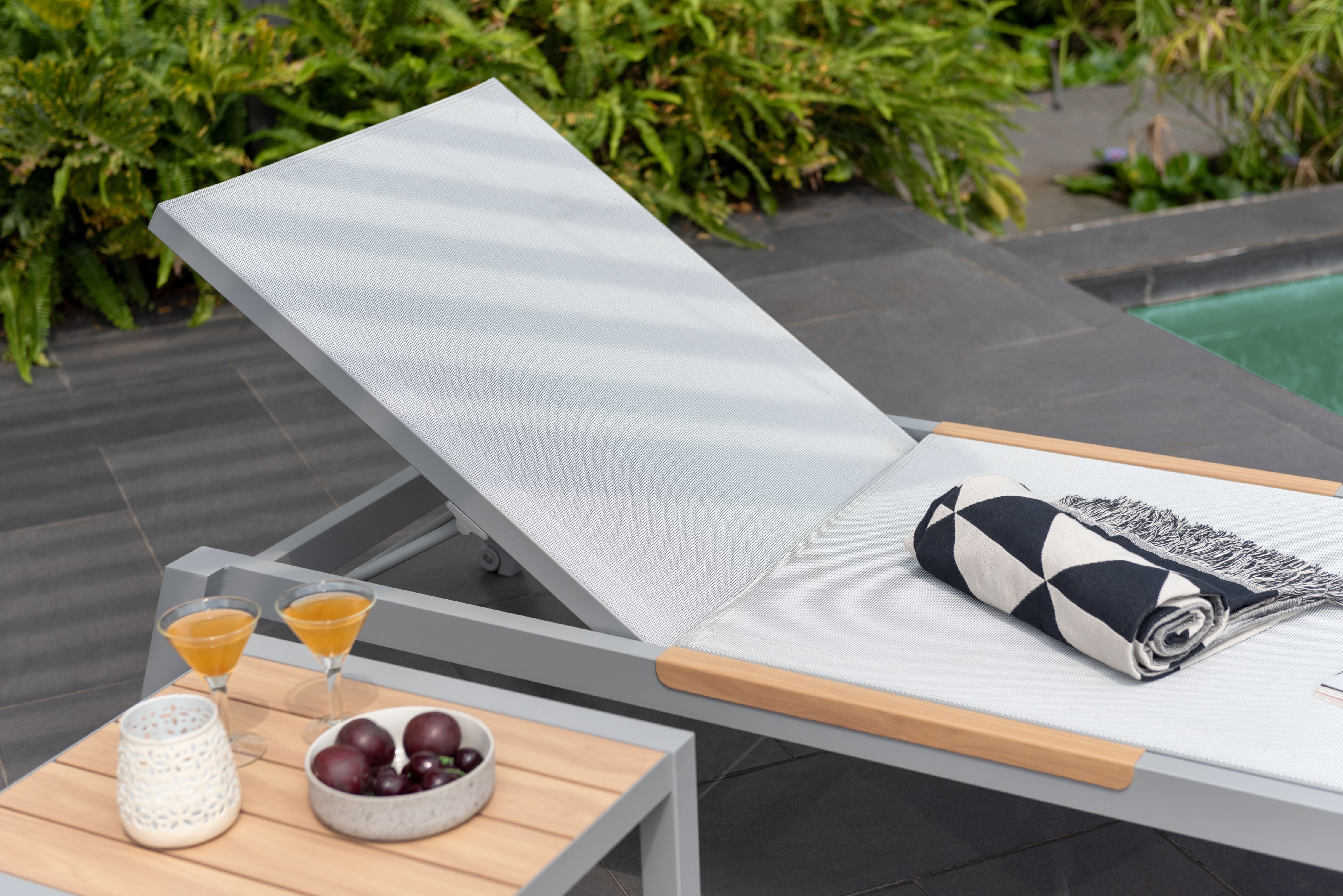 Panama Light Outdoor Sun Lounger