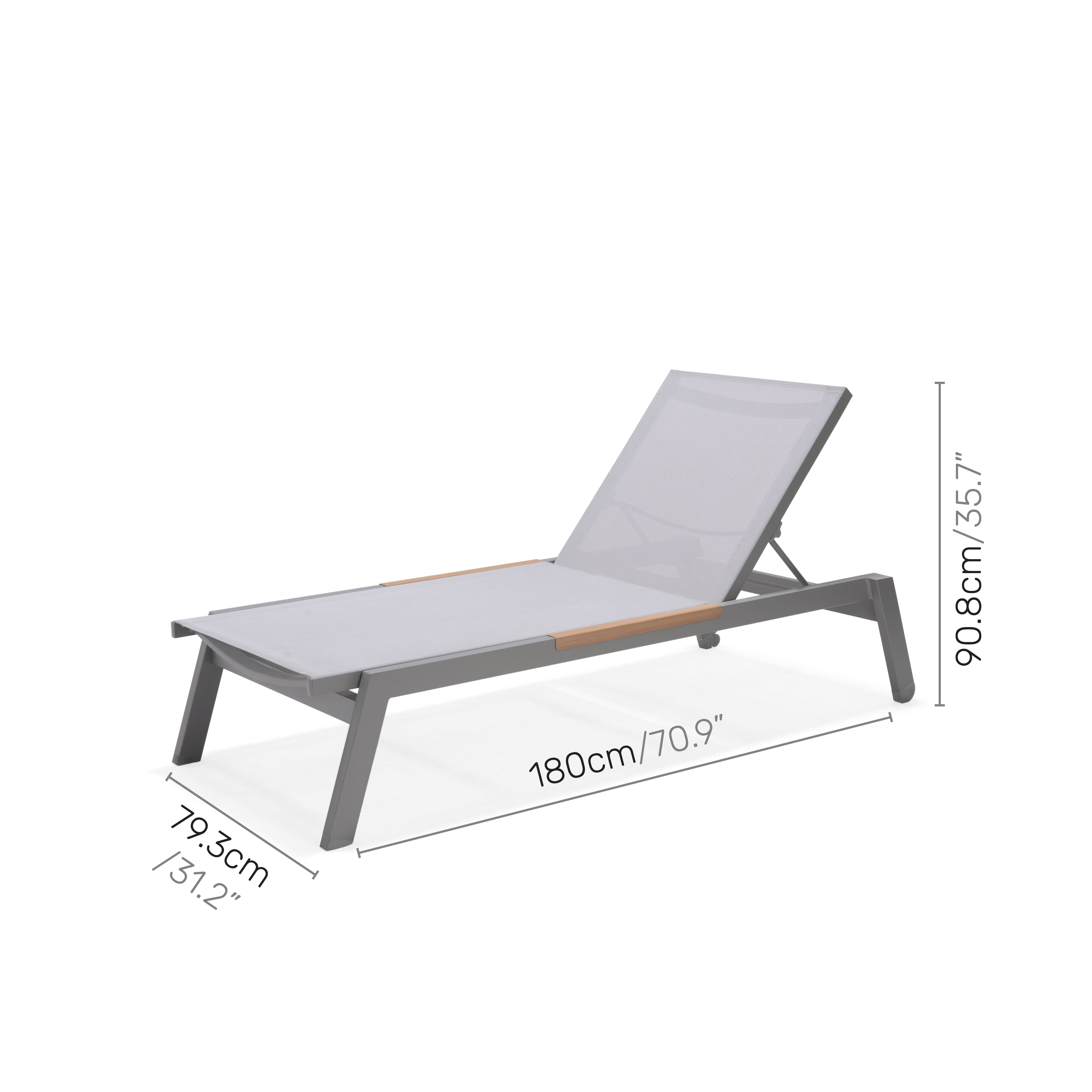 Panama Light Outdoor Sun Lounger