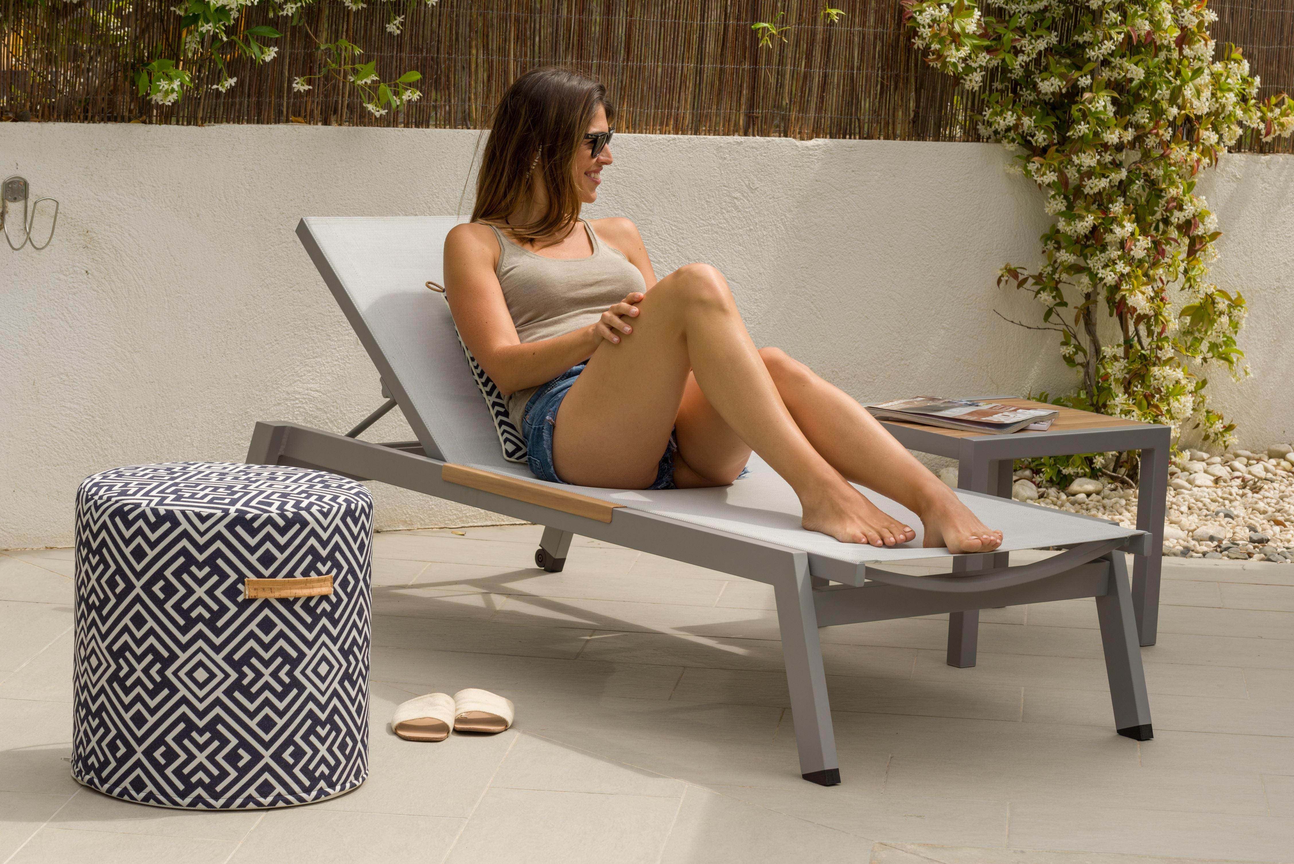 Panama Light Outdoor Sun Lounger