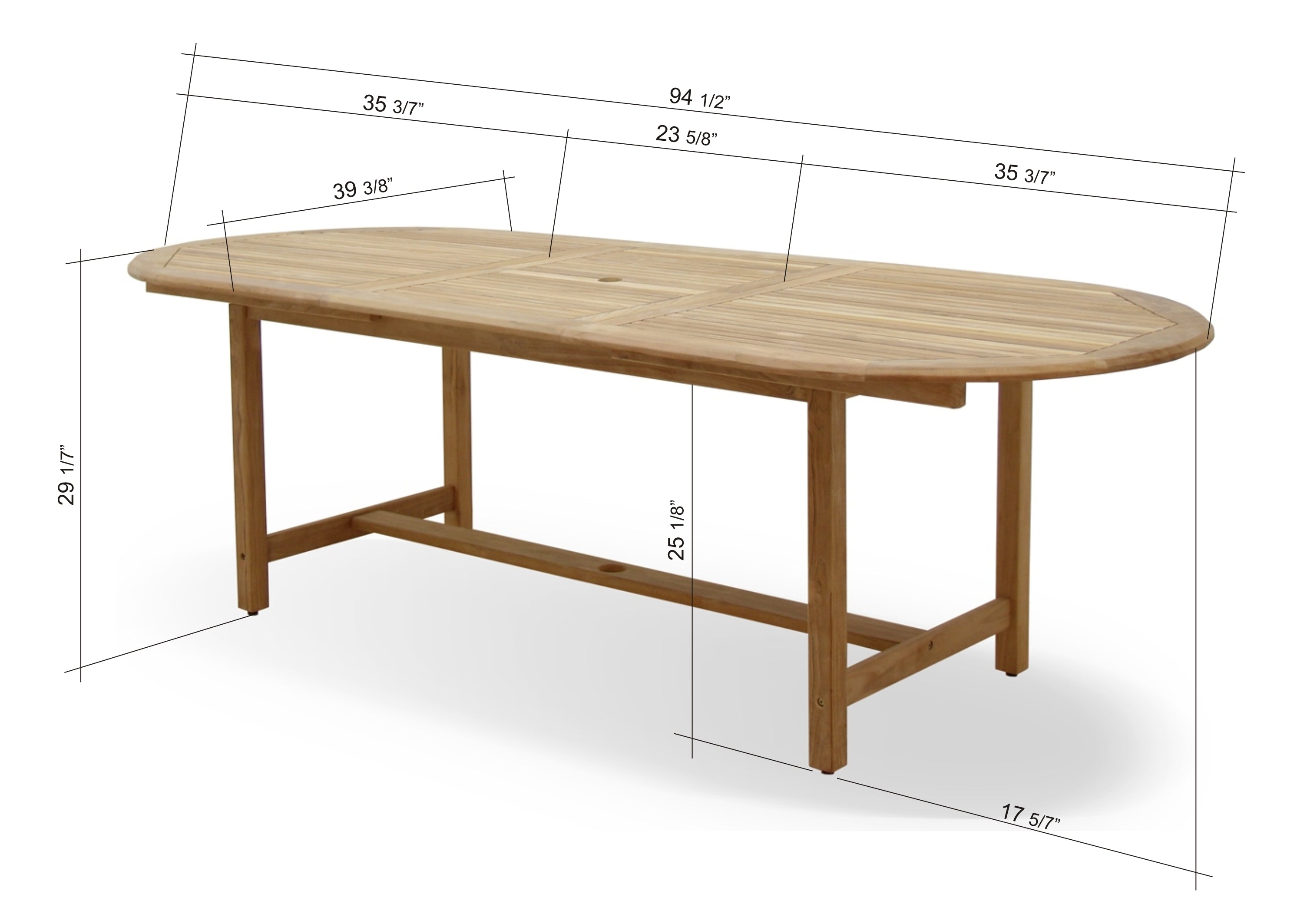 Extendable Teak Outdoor Dining Set – FSC Certified | Julien