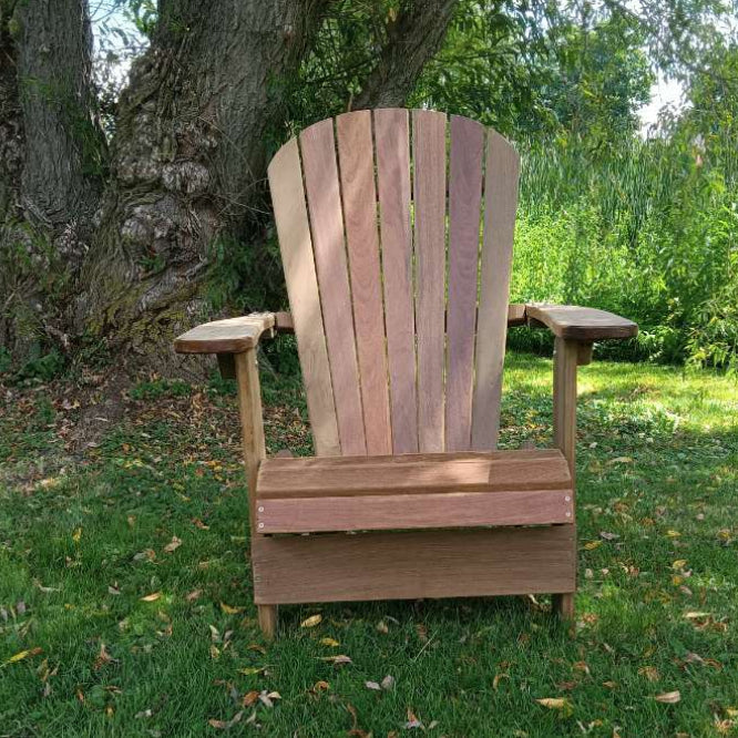 Wooden Royal Upright Adirondack Chair, easiest to get in and out of, partial kit(Large)