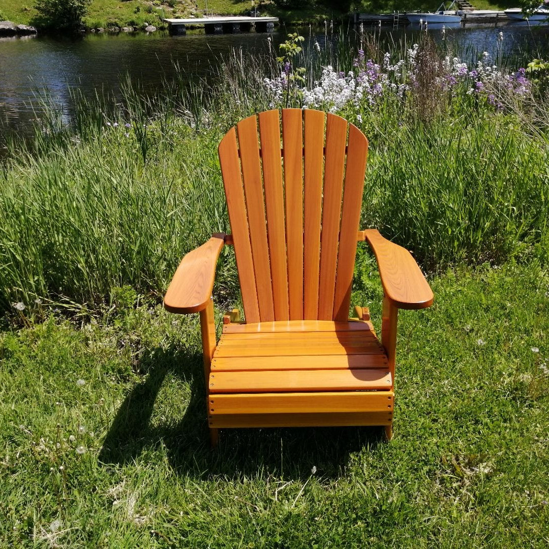 Wooden Royal Upright Adirondack Chair, easiest to get in and out of, partial kit(Large)