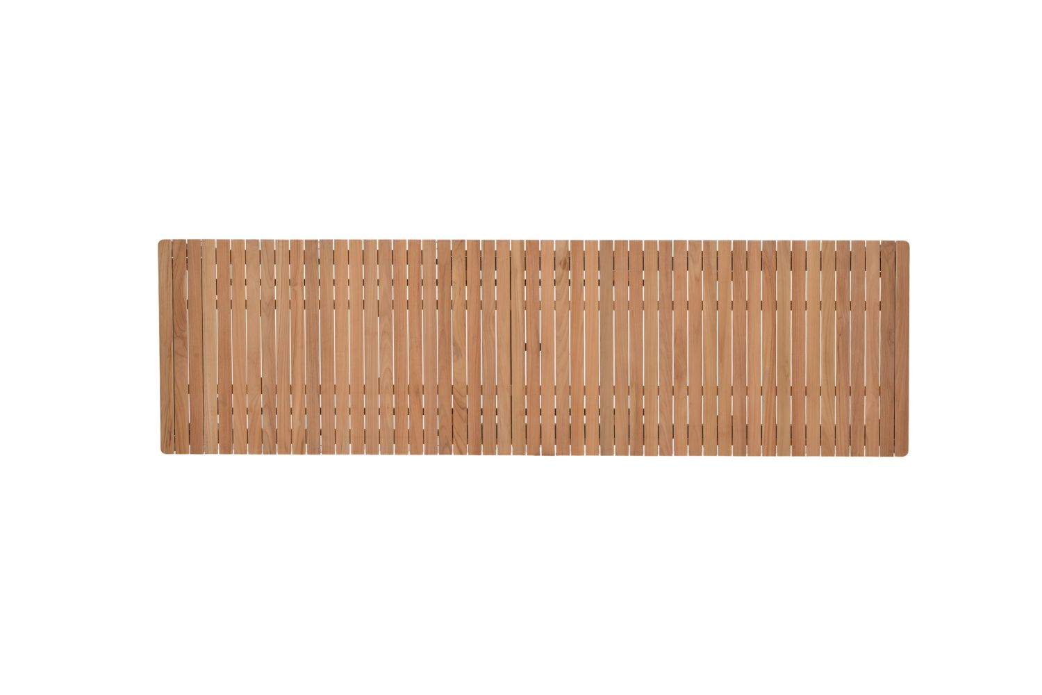 Topaz Dark Teak and Aluminum Outdoor Rectangular Extendable Dining Table