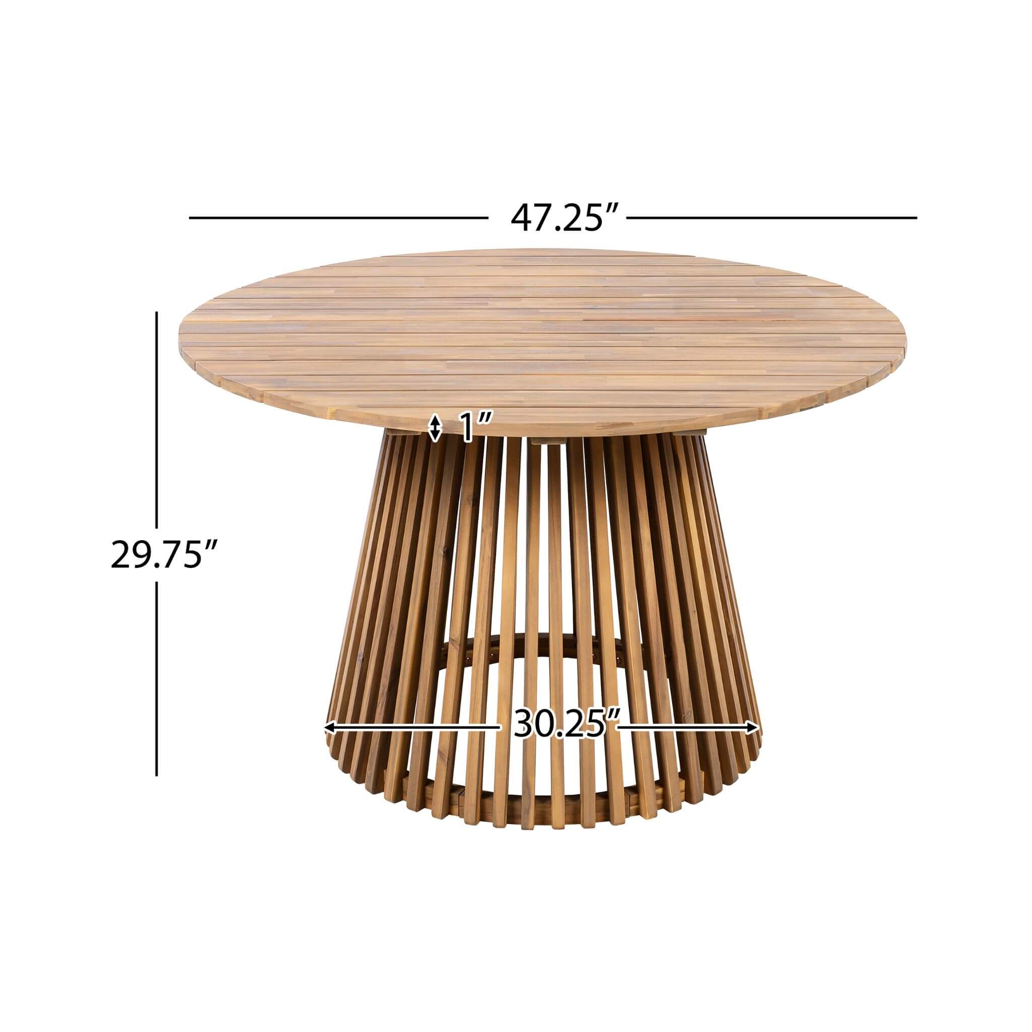 5-Piece Acacia Wood Outdoor Dining Set with Braided Chairs & Cushions | Alora