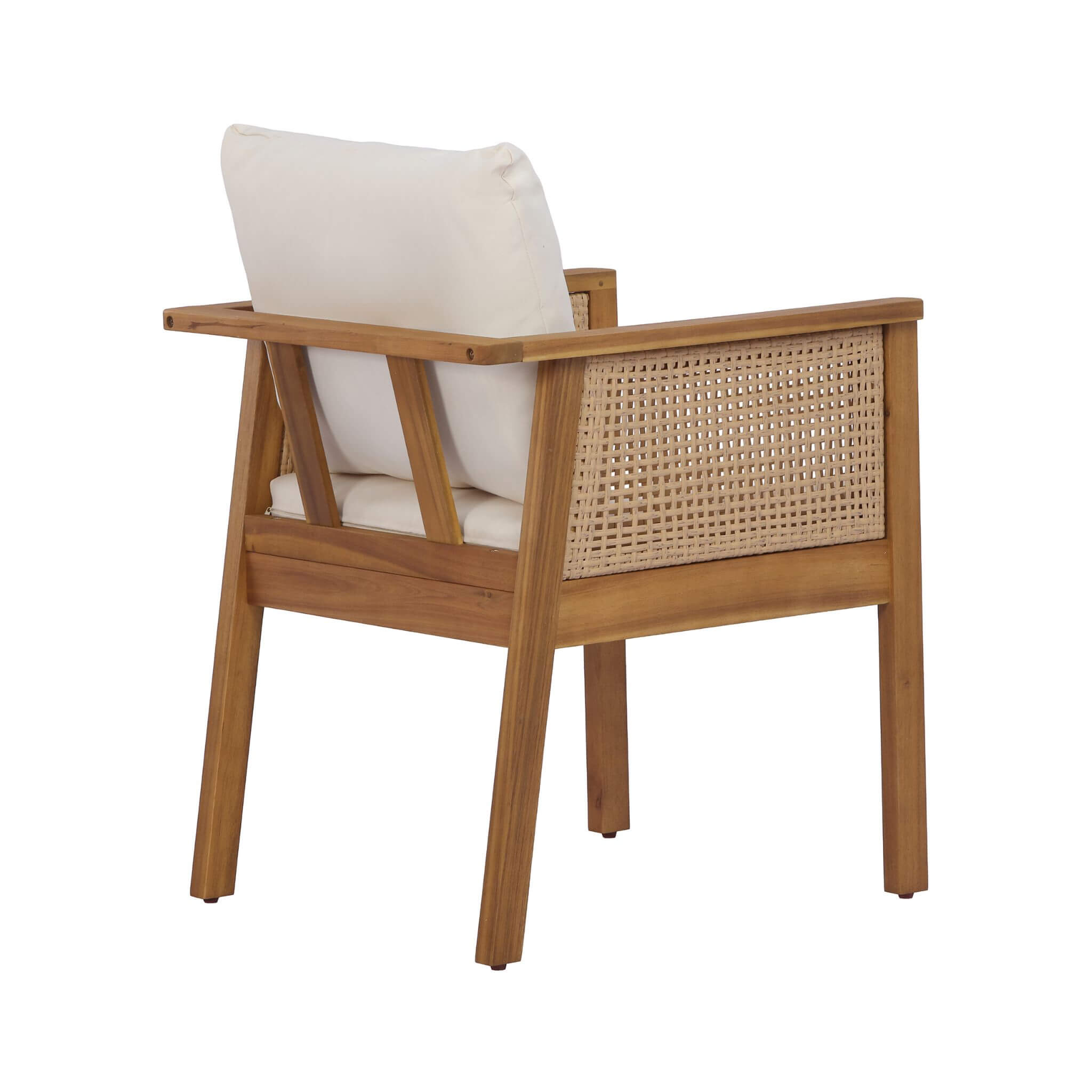 7-Piece Acacia Wood Outdoor Dining Set with Cushions & Extendable Table | Alora