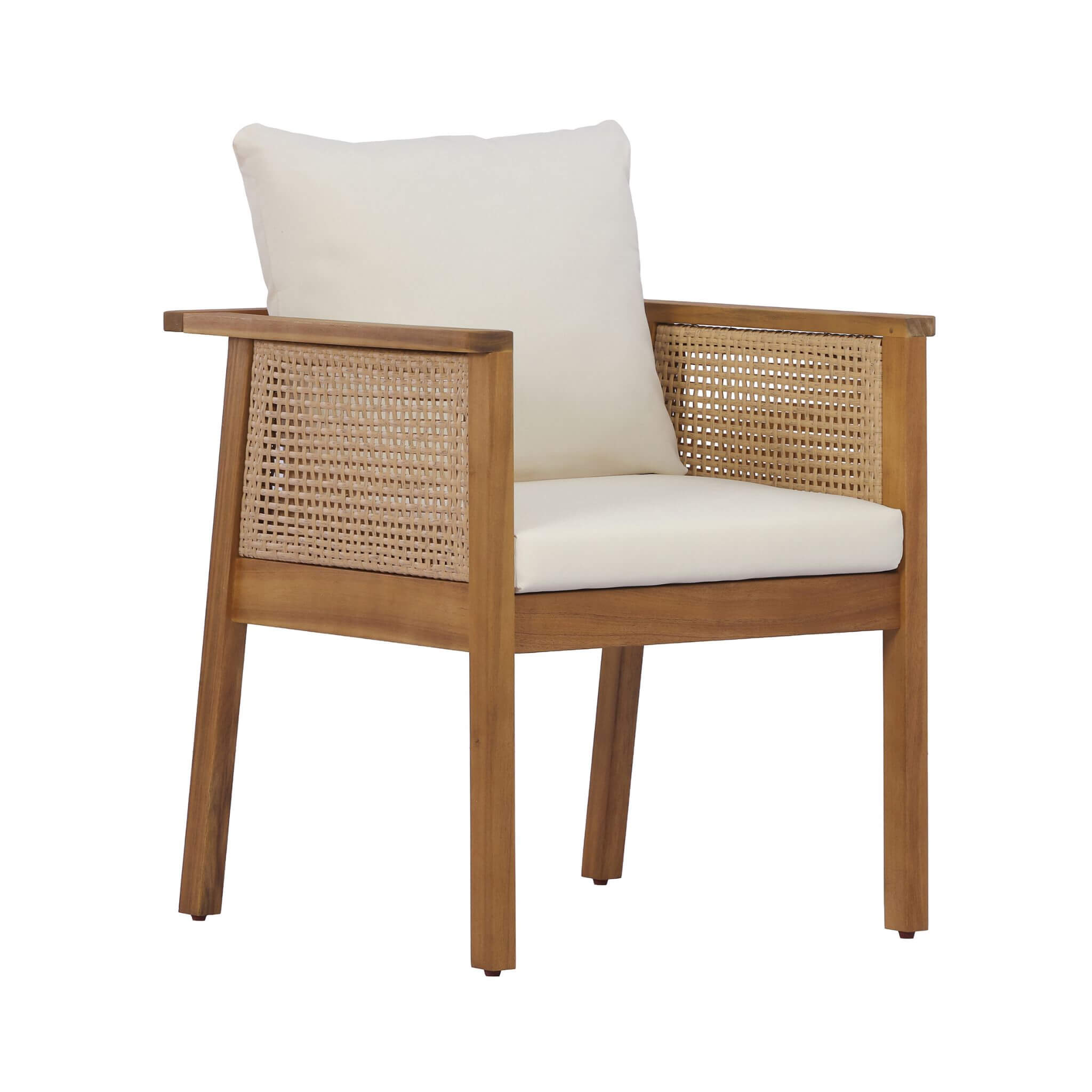 7-Piece Acacia Wood Outdoor Dining Set with Cushions & Extendable Table | Alora