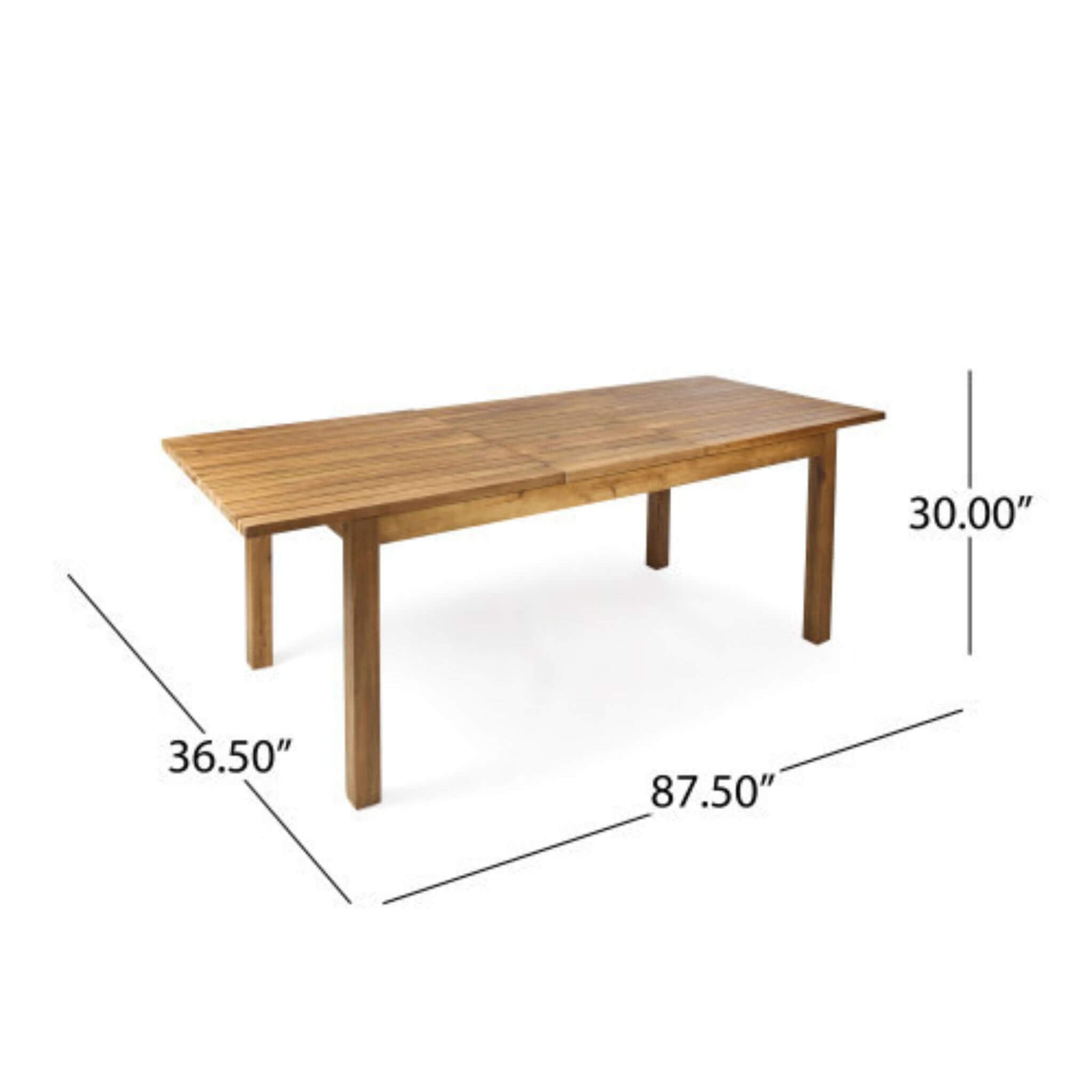 7-Piece Acacia Wood Outdoor Dining Set with Cushions & Extendable Table | Alora
