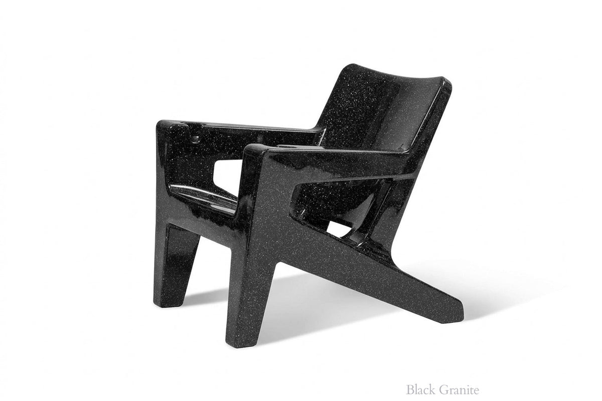 Bask Modern Adirondack Lounge Chair – Outdoor Resin Patio Chair