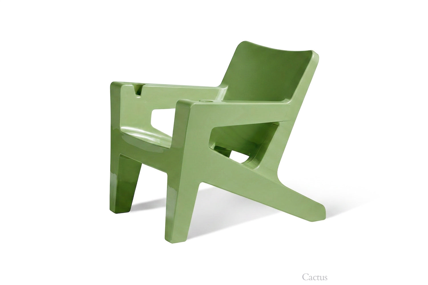 Bask Modern Adirondack Lounge Chair – Outdoor Resin Patio Chair