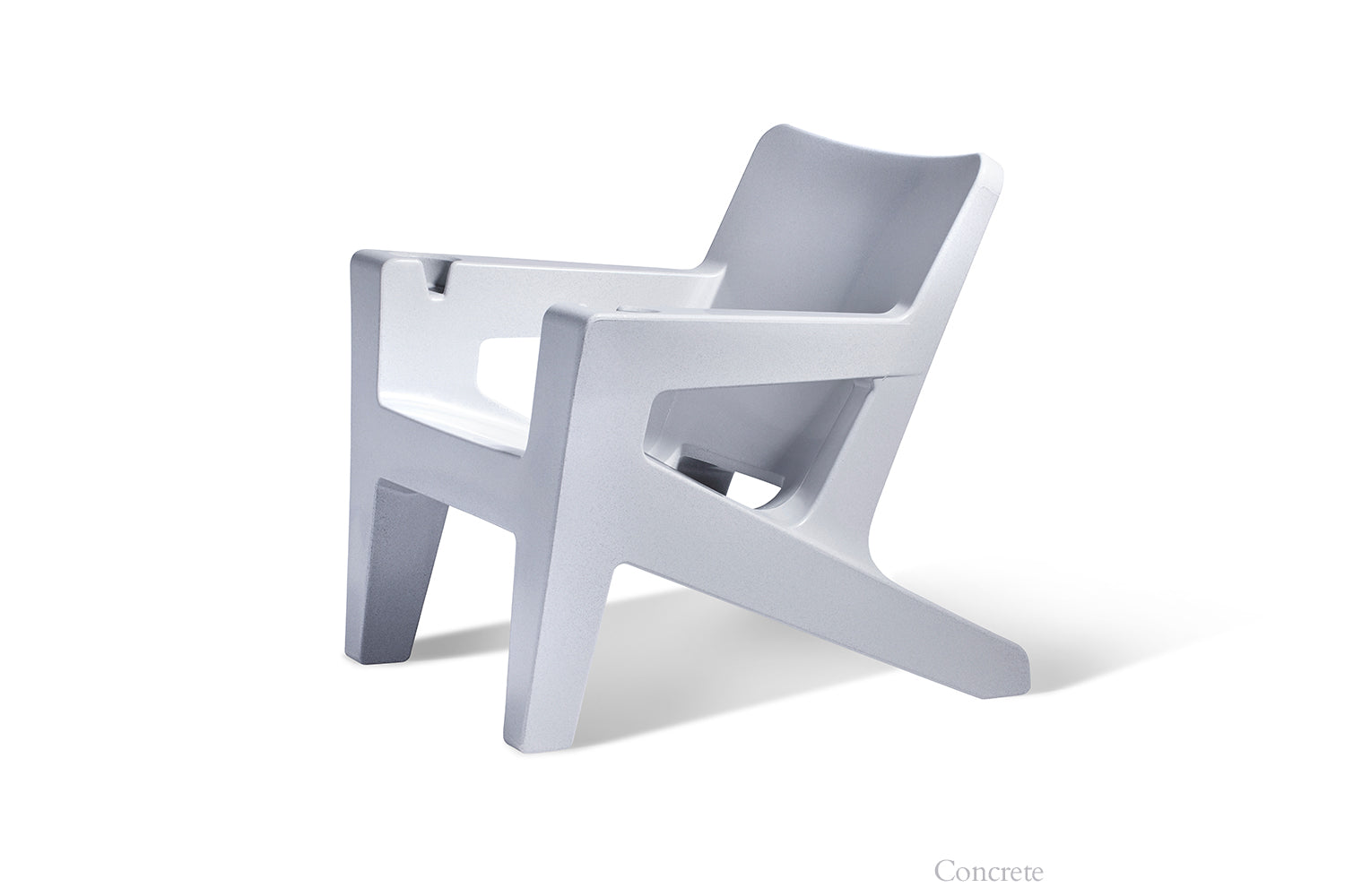 Bask Modern Adirondack Lounge Chair – Outdoor Resin Patio Chair