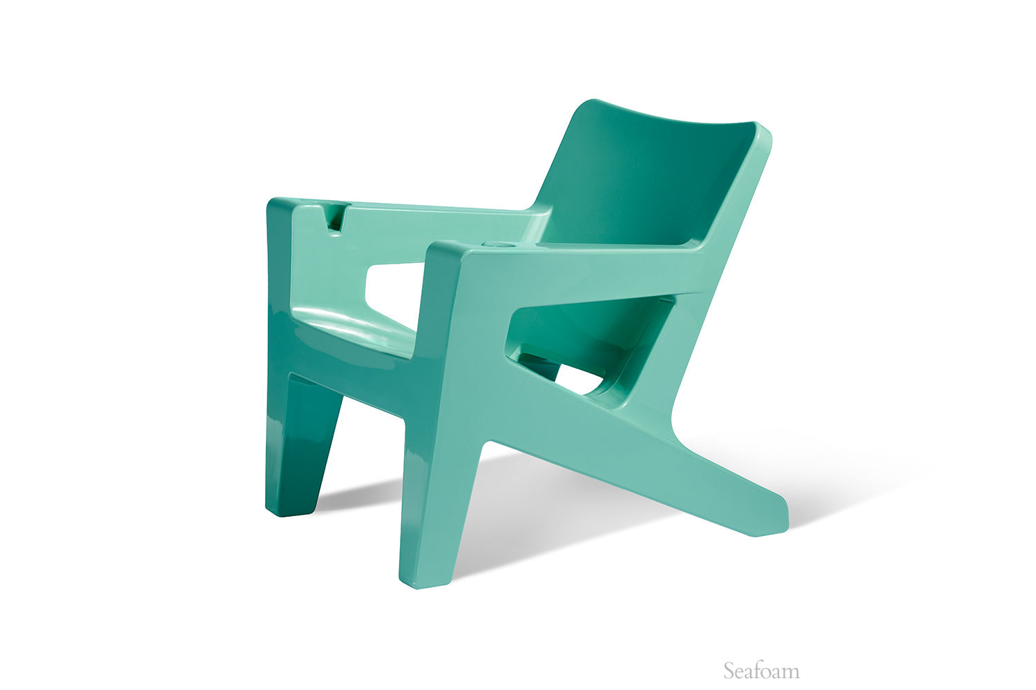 Bask Modern Adirondack Lounge Chair – Outdoor Resin Patio Chair
