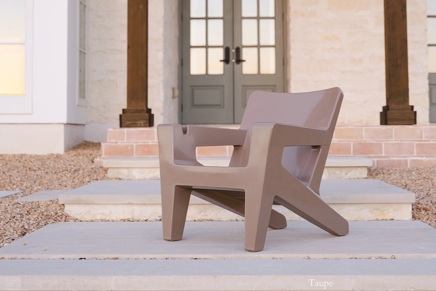 Bask Modern Adirondack Lounge Chair – Outdoor Resin Patio Chair