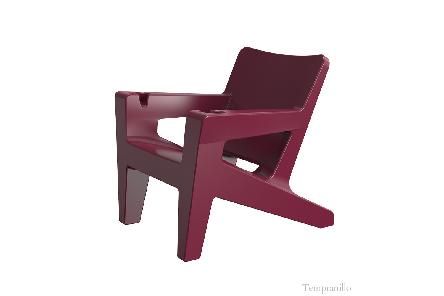 Bask Modern Adirondack Lounge Chair – Outdoor Resin Patio Chair