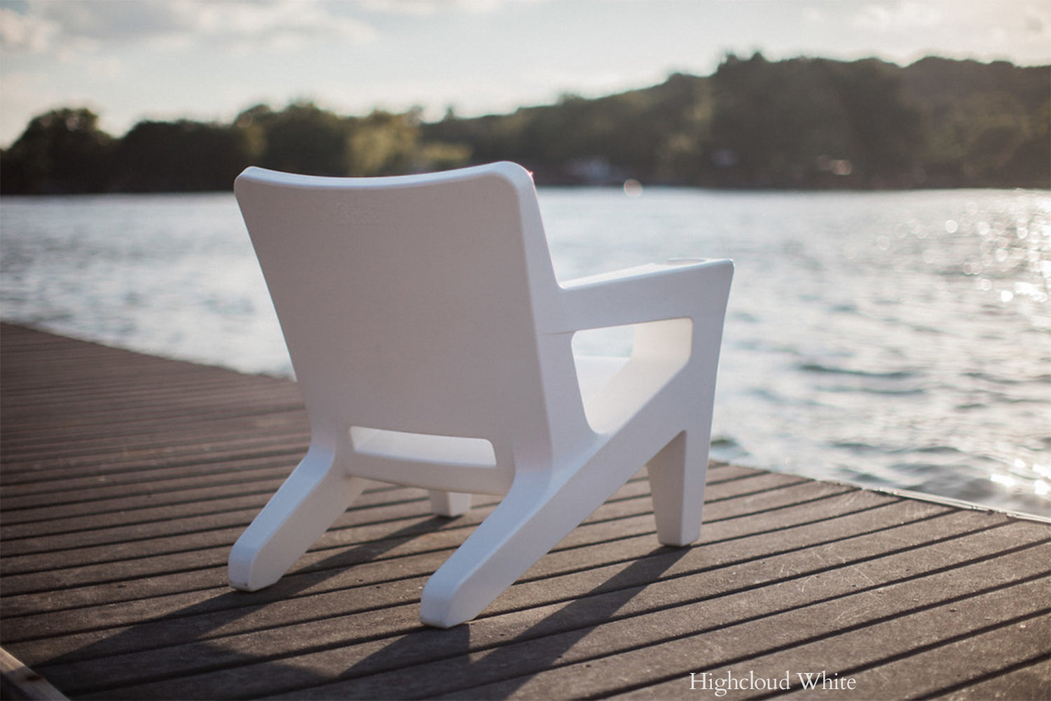 Bask Modern Adirondack Lounge Chair – Outdoor Resin Patio Chair