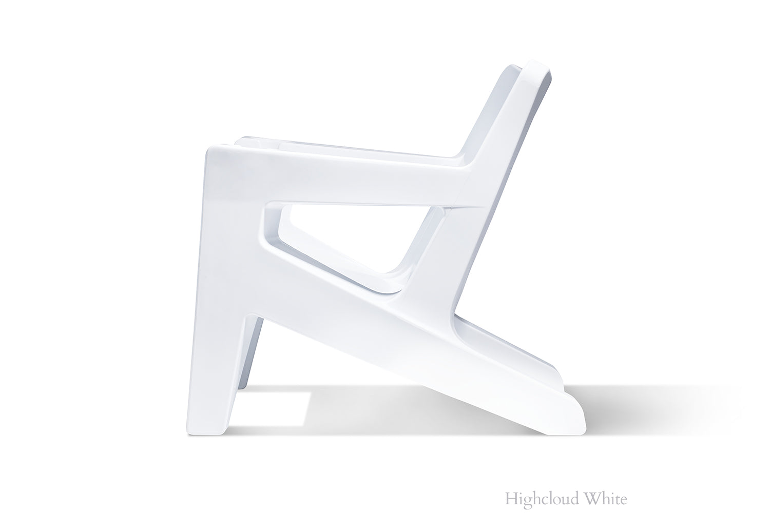 Bask Modern Adirondack Lounge Chair – Outdoor Resin Patio Chair