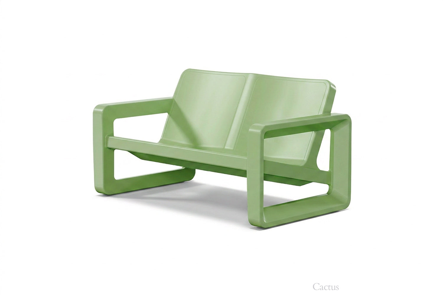 Deck Outdoor Loveseat – Modern Resin Patio 2-Seater