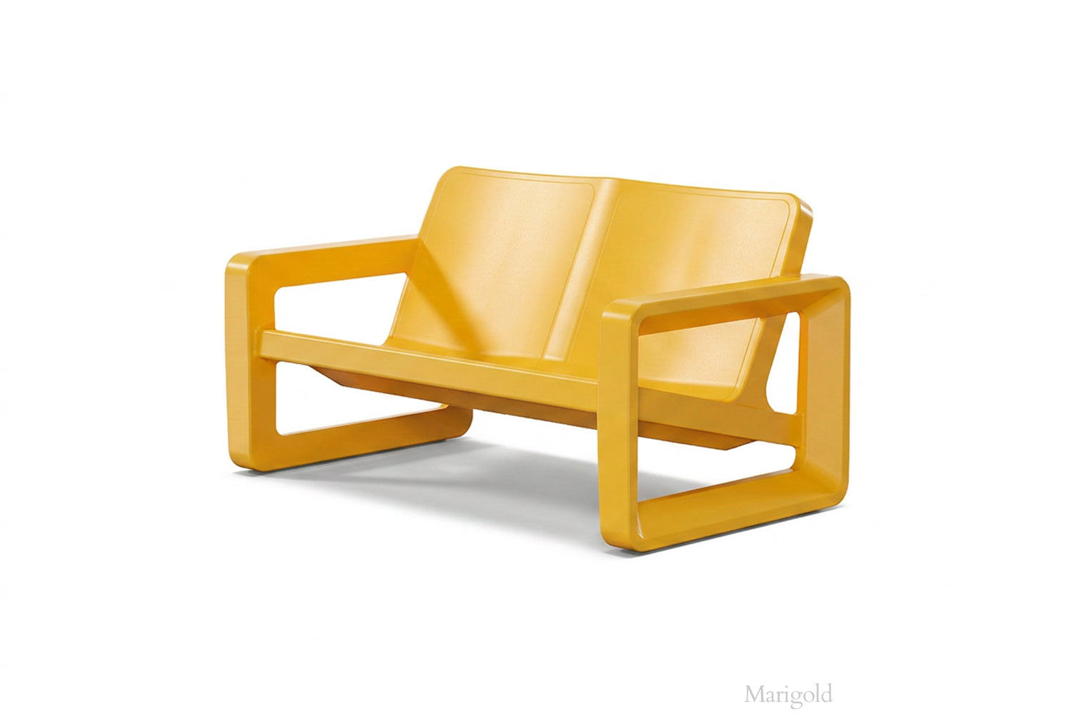 Deck Outdoor Loveseat – Modern Resin Patio 2-Seater