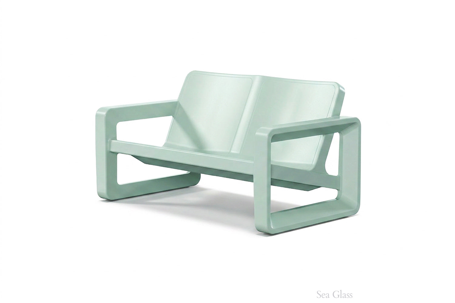 Deck Outdoor Loveseat – Modern Resin Patio 2-Seater