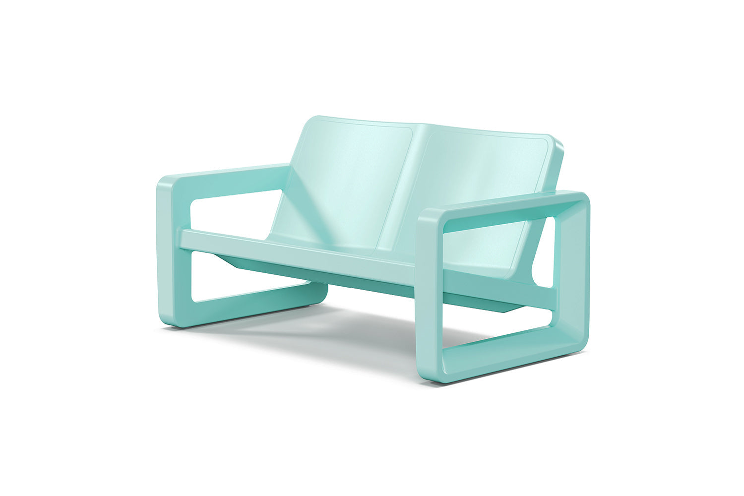 Deck Outdoor Loveseat – Modern Resin Patio 2-Seater