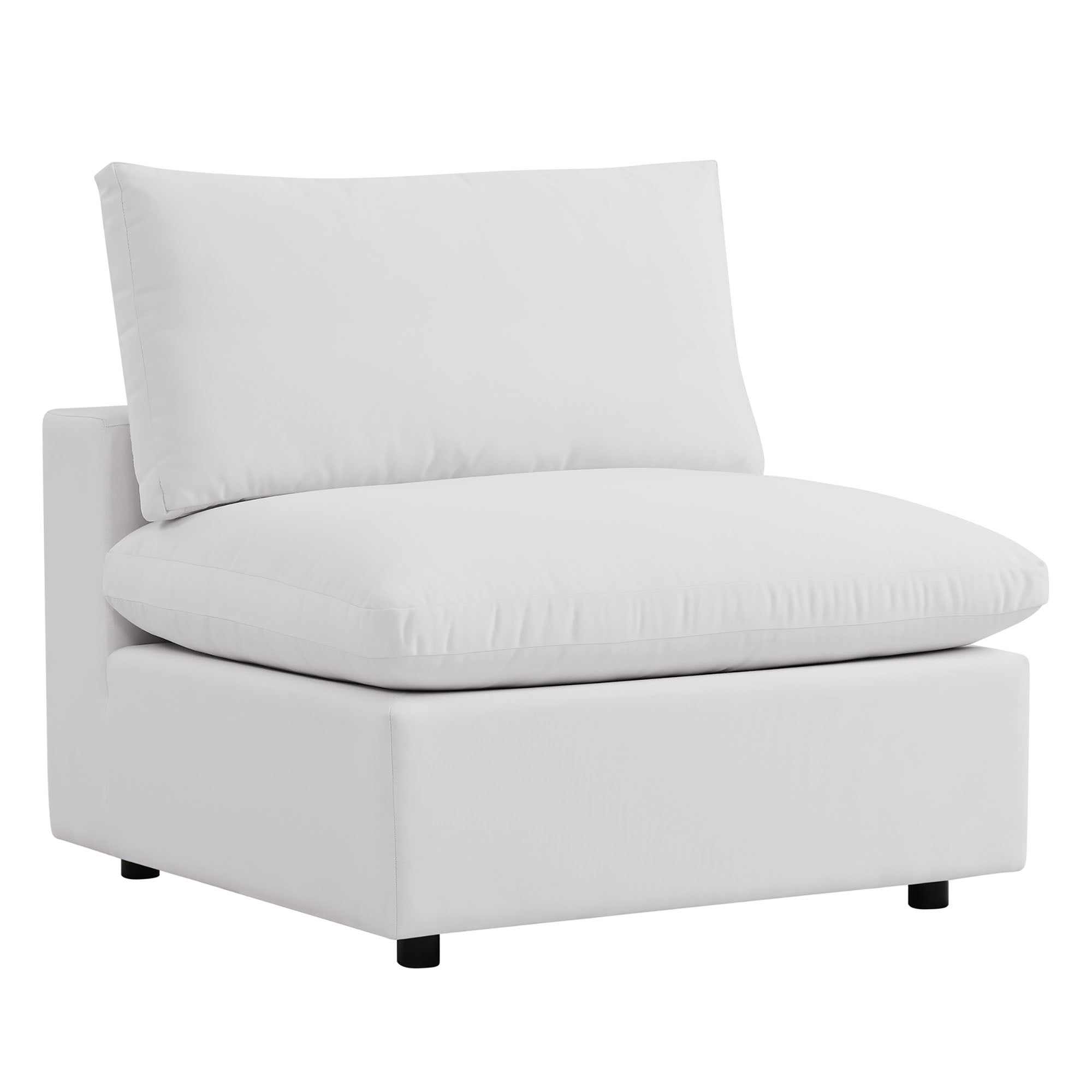 5-Piece Outdoor Sectional Sofa Set with Cushions – Charcoal & White | Modway