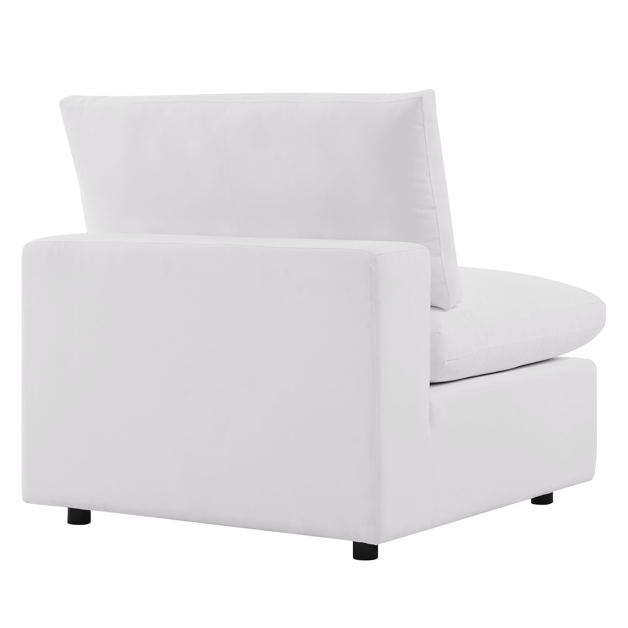 5-Piece Outdoor Sectional Sofa Set with Cushions – Charcoal & White | Modway