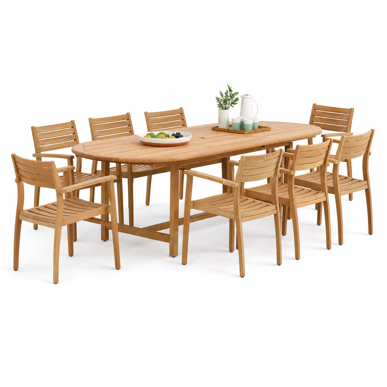 Extendable Teak Outdoor Dining Set – FSC Certified | Julien