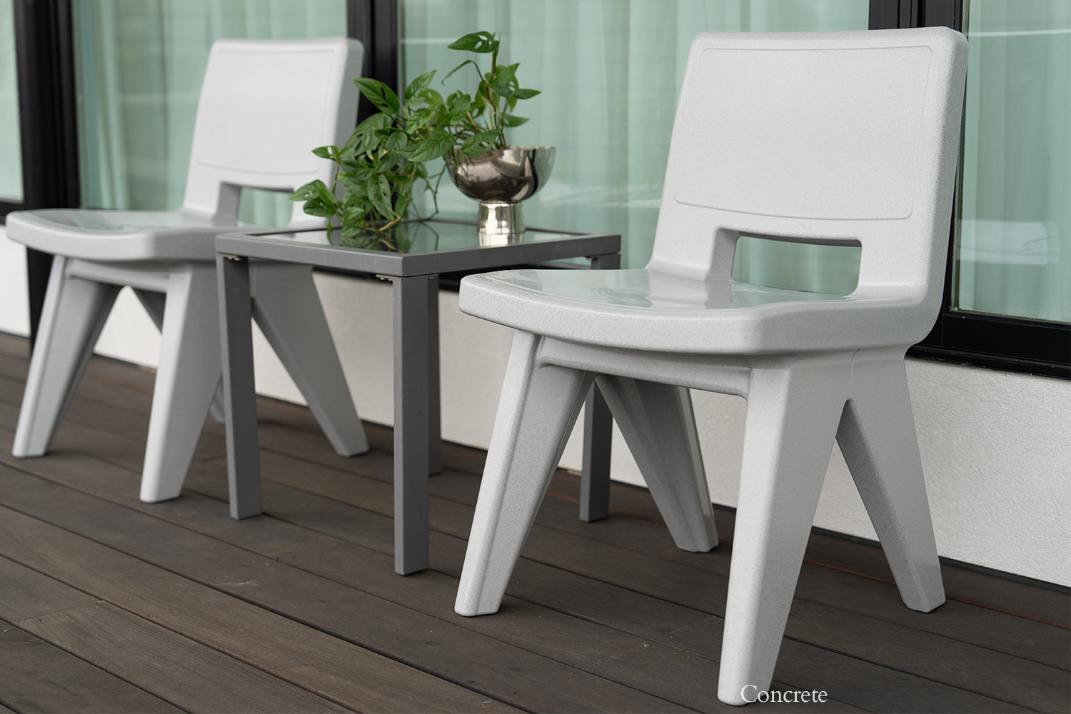 Fresco Modern Outdoor Dining Chair – Marine-Grade Polyethylene Patio Chair