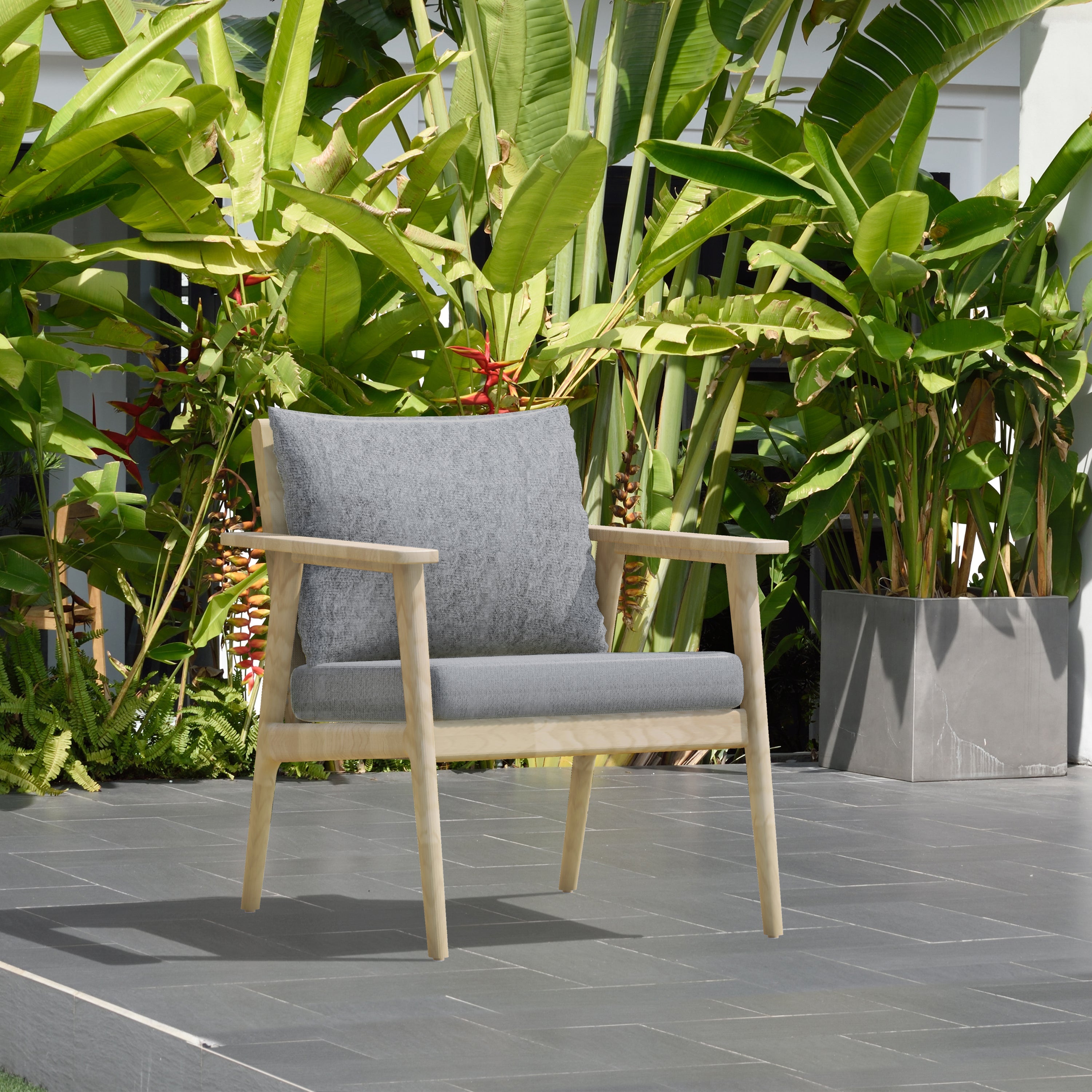 Teak Outdoor Conversation Set with Cushions – 4 or 5-Piece | Eve