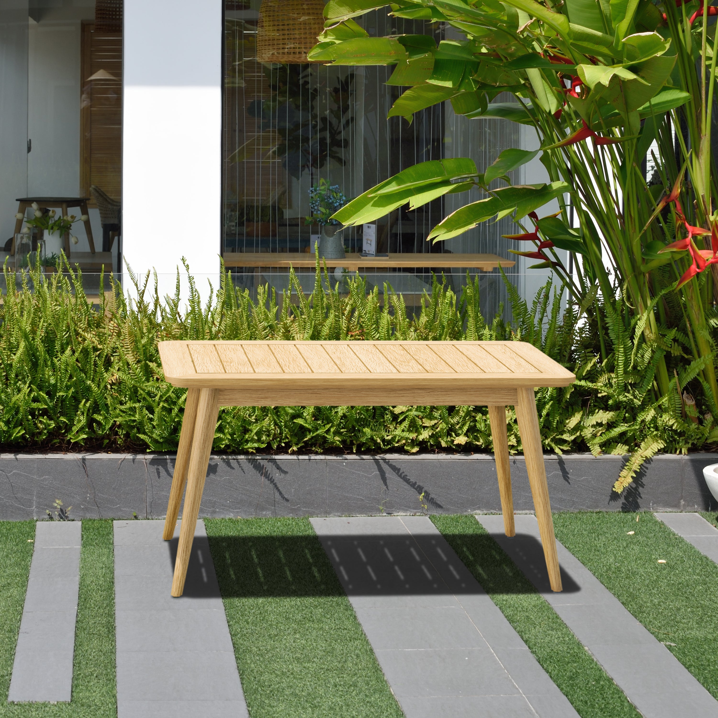 Teak Outdoor Conversation Set with Cushions – 4 or 5-Piece | Eve