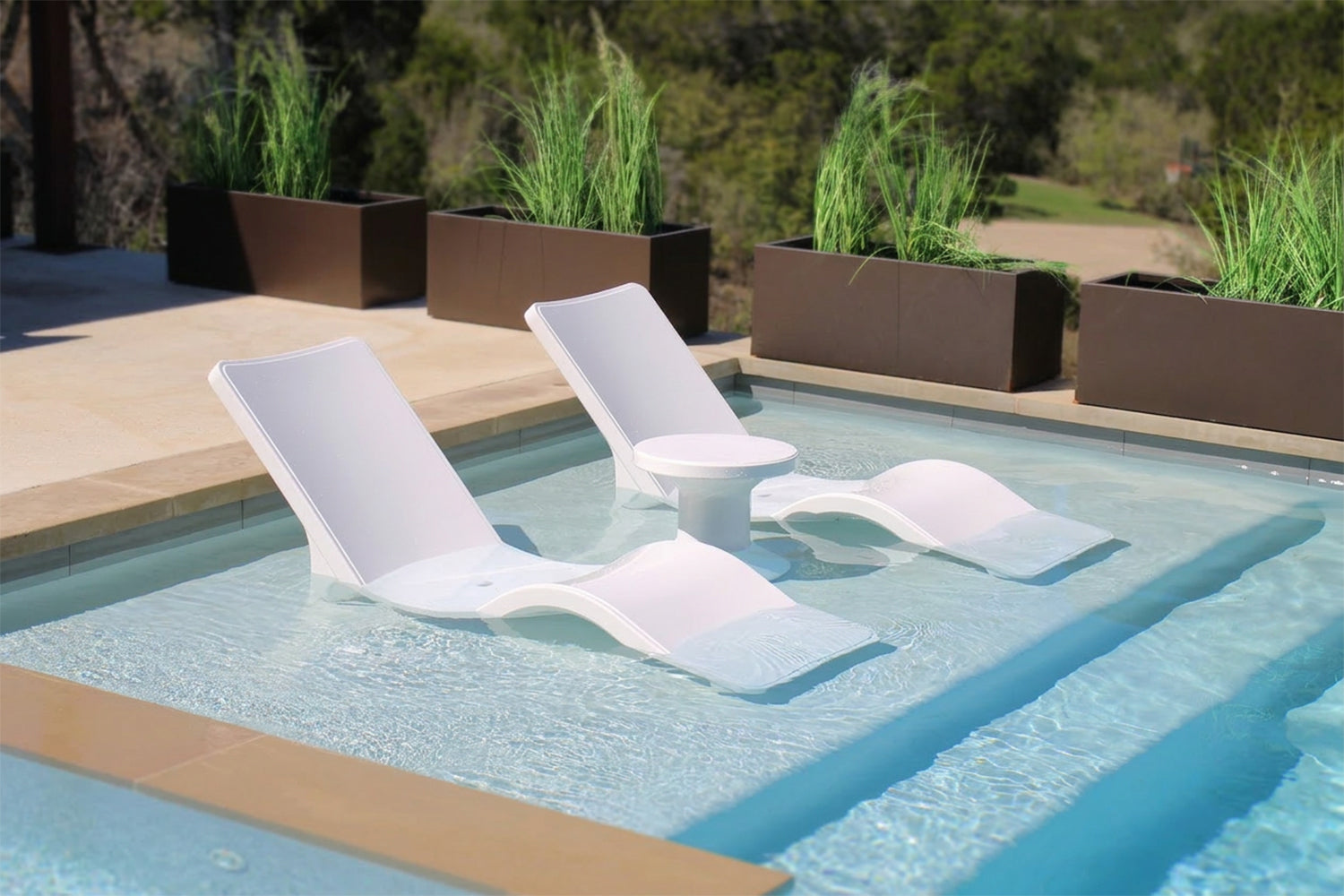Line In-Pool Chaise Lounge – Modern Luxury Pool Lounger