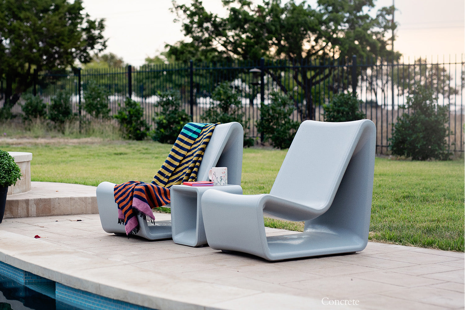 Loop Modern Outdoor Lounge Chair – In-Pool & Patio Tanning Ledge Chair