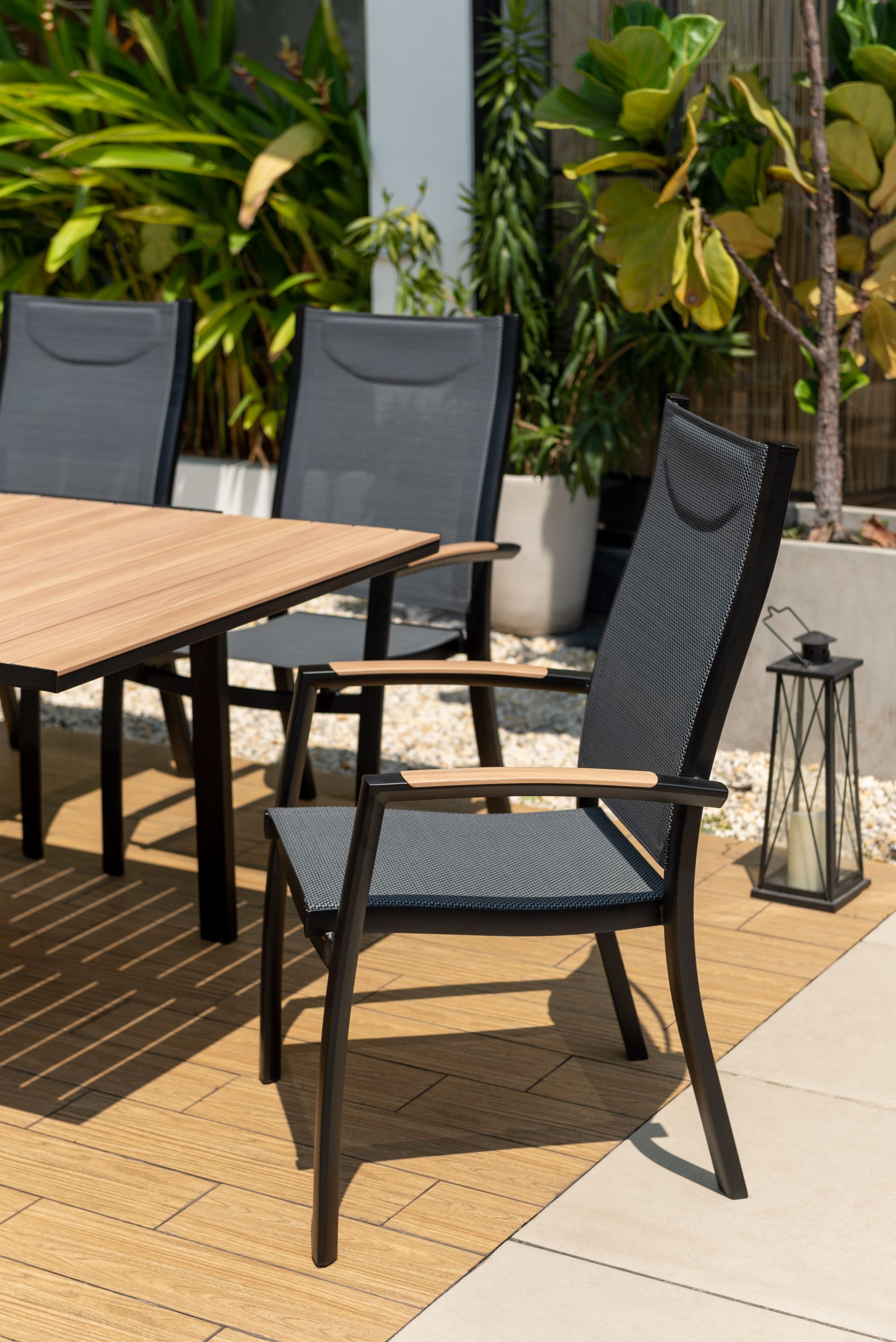 11-Piece Aluminum Extendable Outdoor Dining Set – Panama Dark