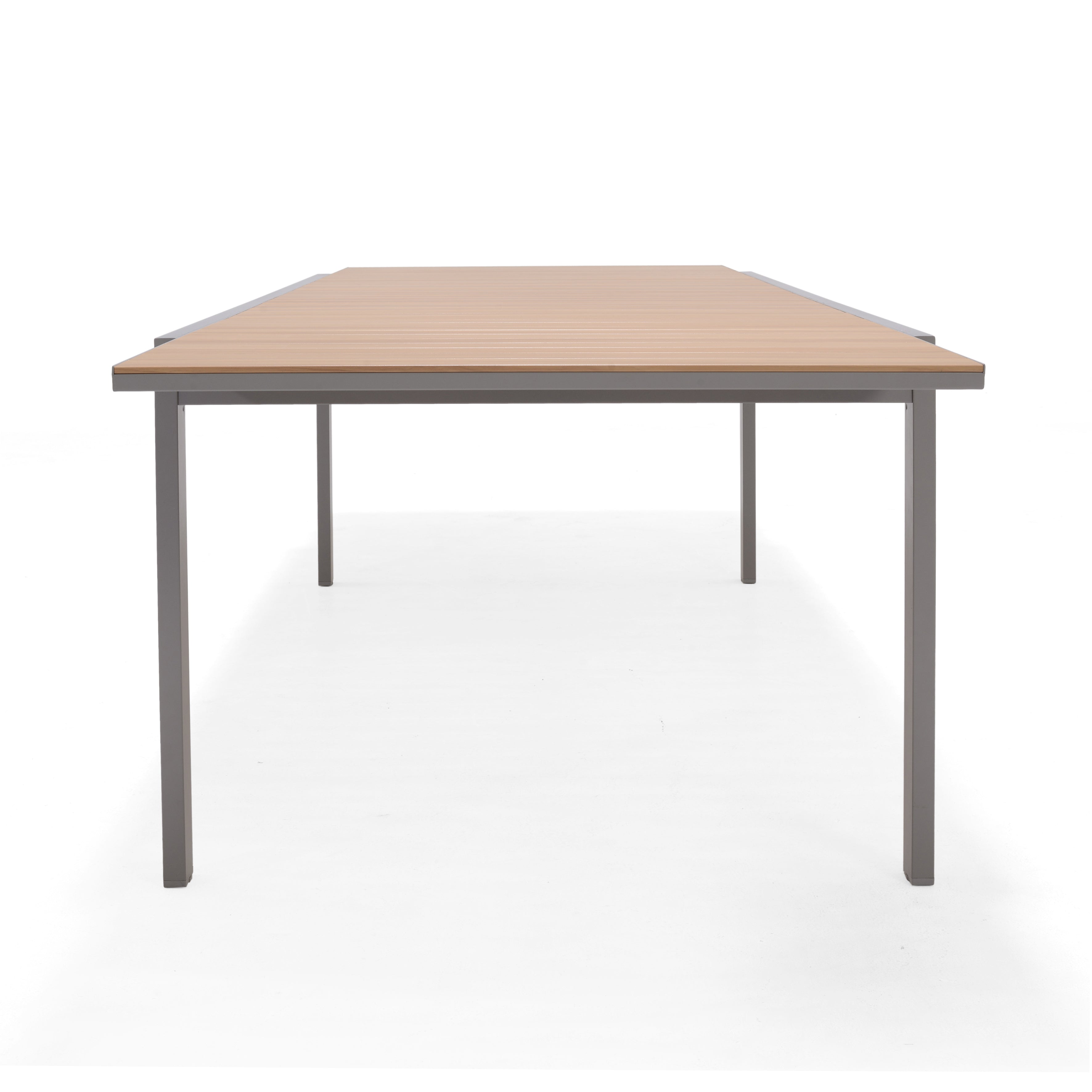 Panama Light Outdoor Extendable Dining Table – Aluminum AluPrint Patio Table