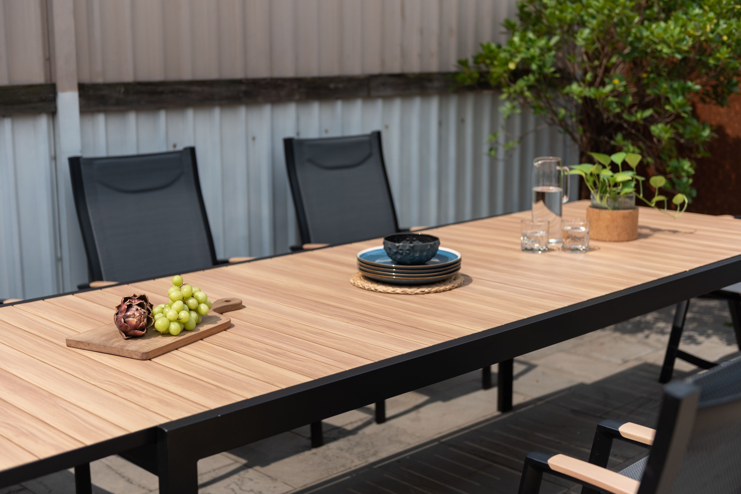 Panama Dark Outdoor Extendable Patio Dining Table