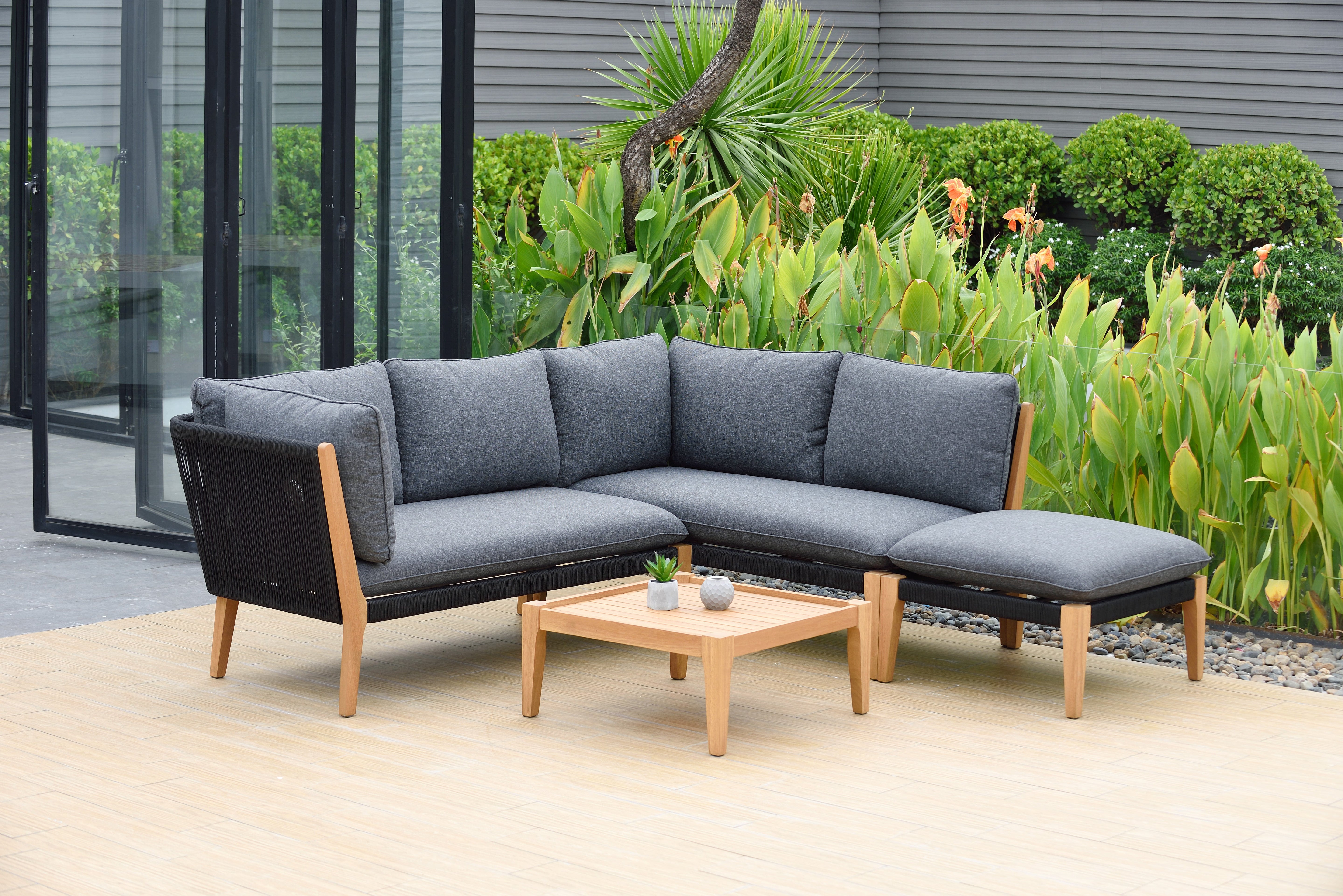 Barry Outdoor Patio Conversation Set – 4-Piece