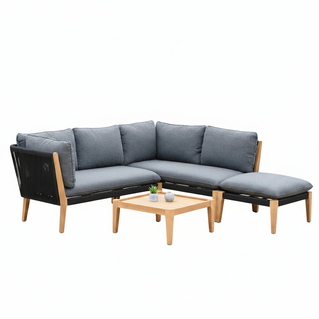 Barry Outdoor Patio Conversation Set – 4-Piece