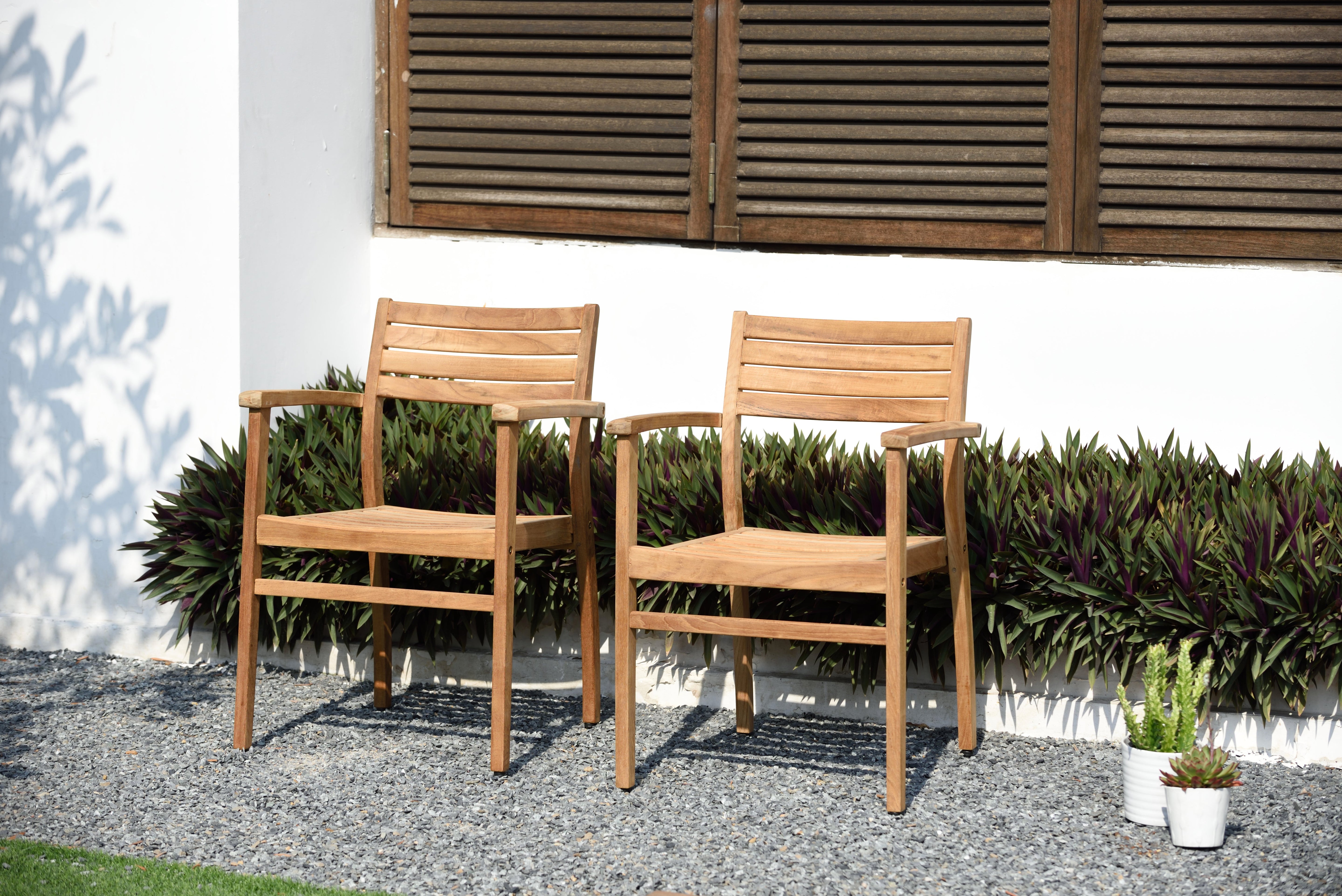 Extendable Teak Outdoor Dining Set – FSC Certified | Julien